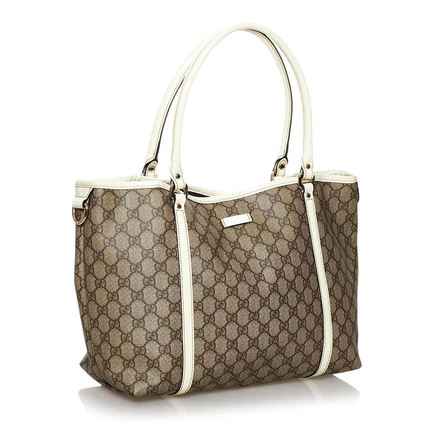 Gucci GG Supreme Joy SHG Canvas White Brown Tote Bag 3