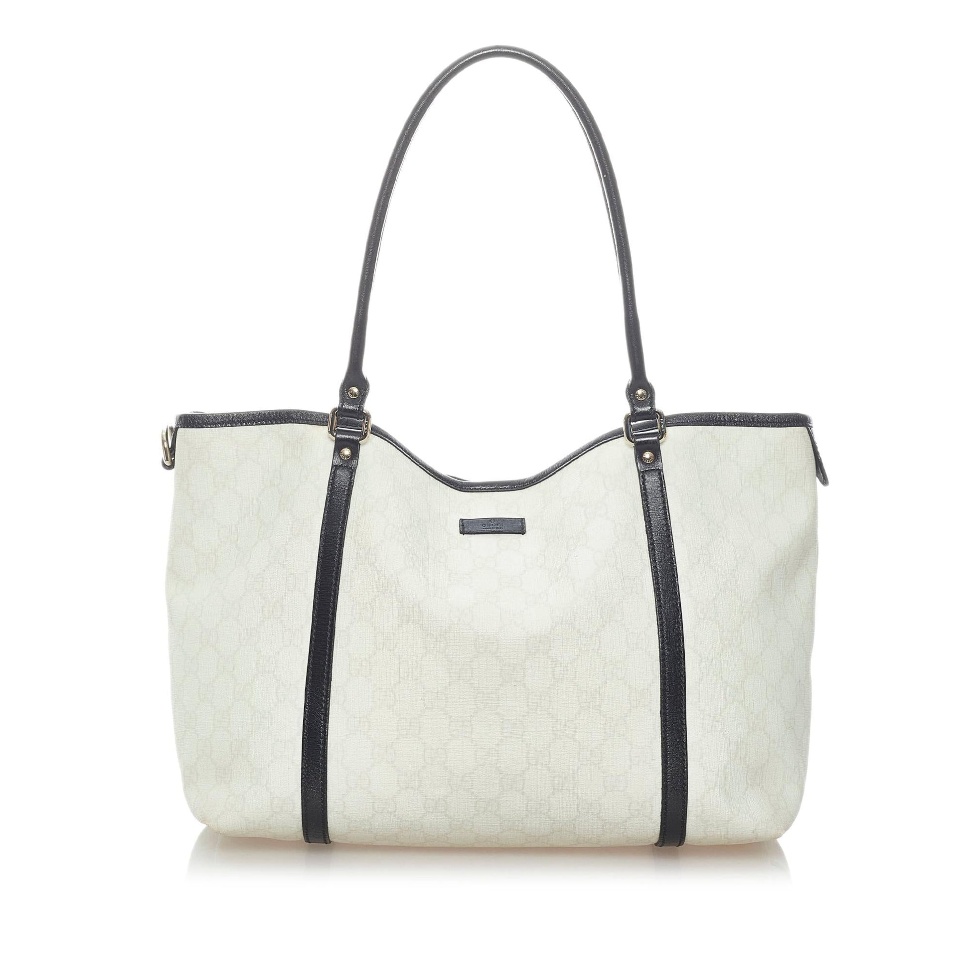 Gucci GG Supreme Joy SHG Canvas Black White Tote Bag