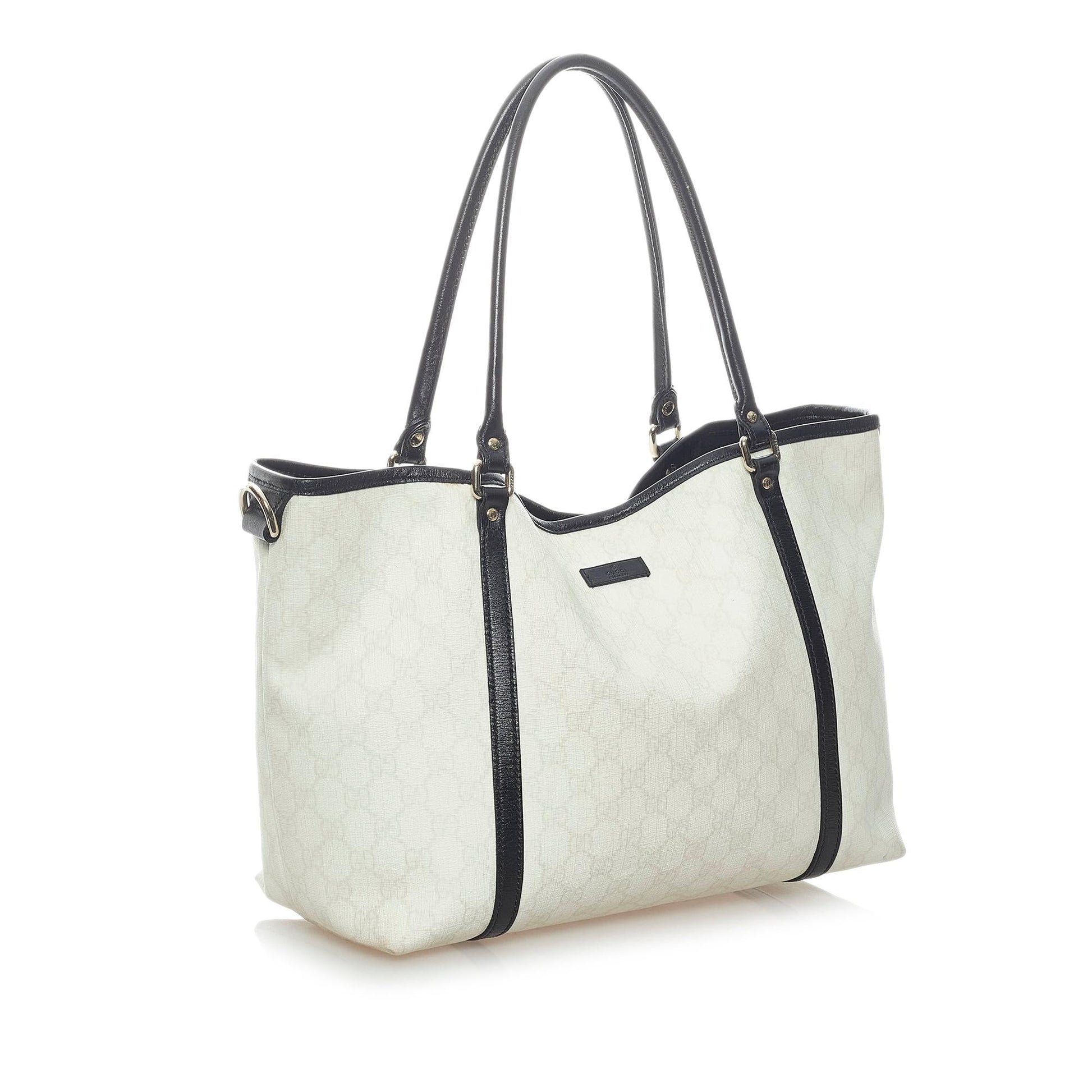 Gucci GG Supreme Joy SHG Canvas Black White Tote Bag