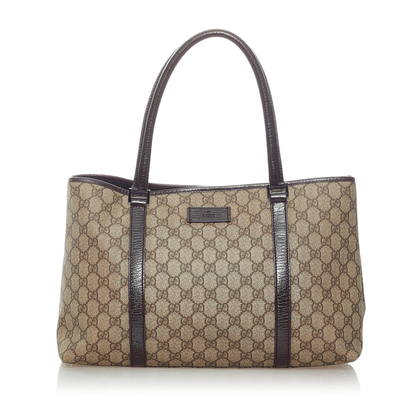 Gucci GG Supreme Joy SHG Canvas Calf Brown Tote Bag