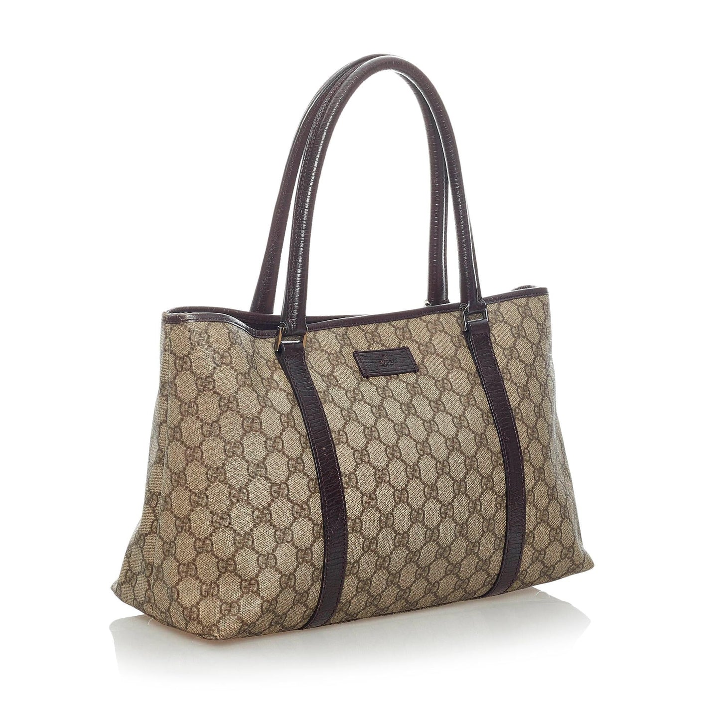 Gucci GG Supreme Joy SHG Canvas Calf Brown Tote Bag