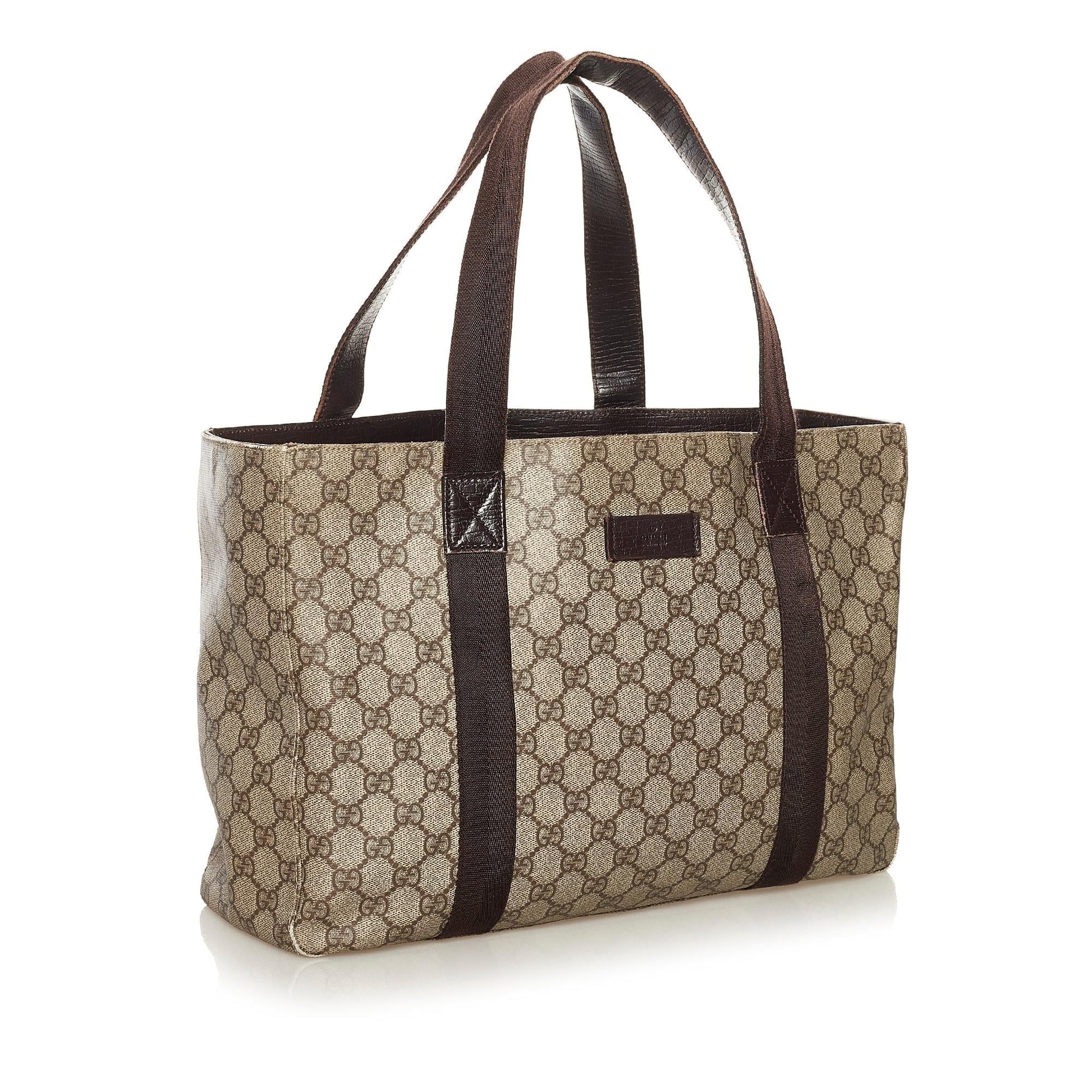 Gucci GG Supreme Joy SHG Canvas Brown Tote Bag 4