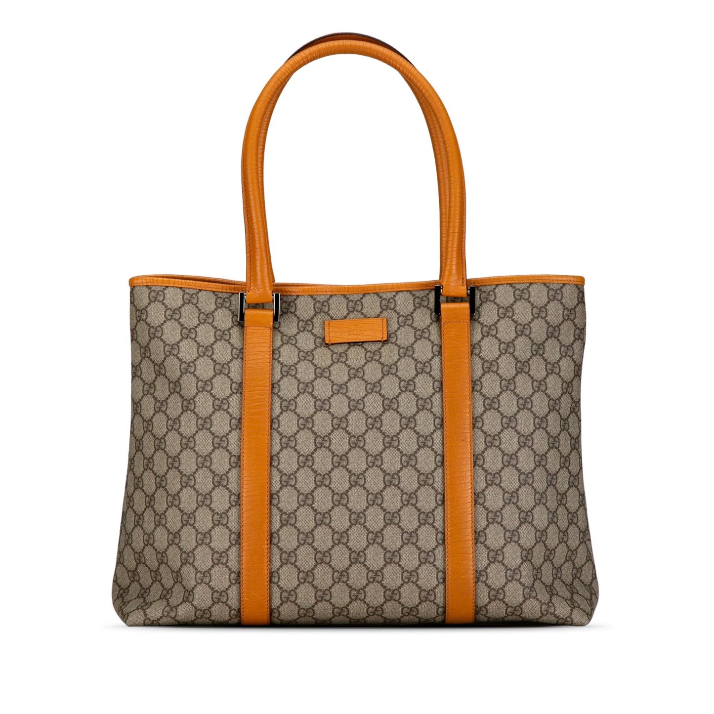 Gucci GG Supreme Joy SHG-LHf88E Canvas Calf Brown Tote Bag