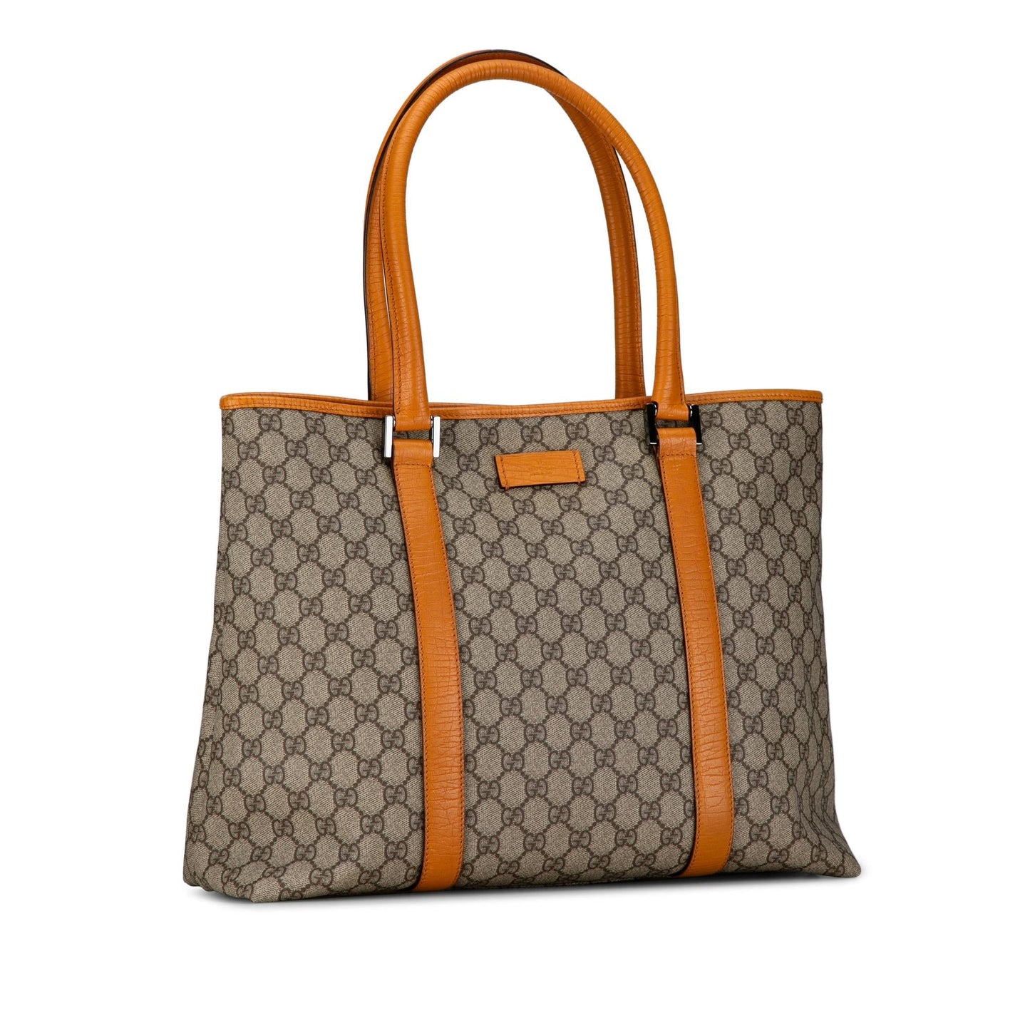 Gucci GG Supreme Joy SHG-LHf88E Canvas Calf Brown Tote Bag