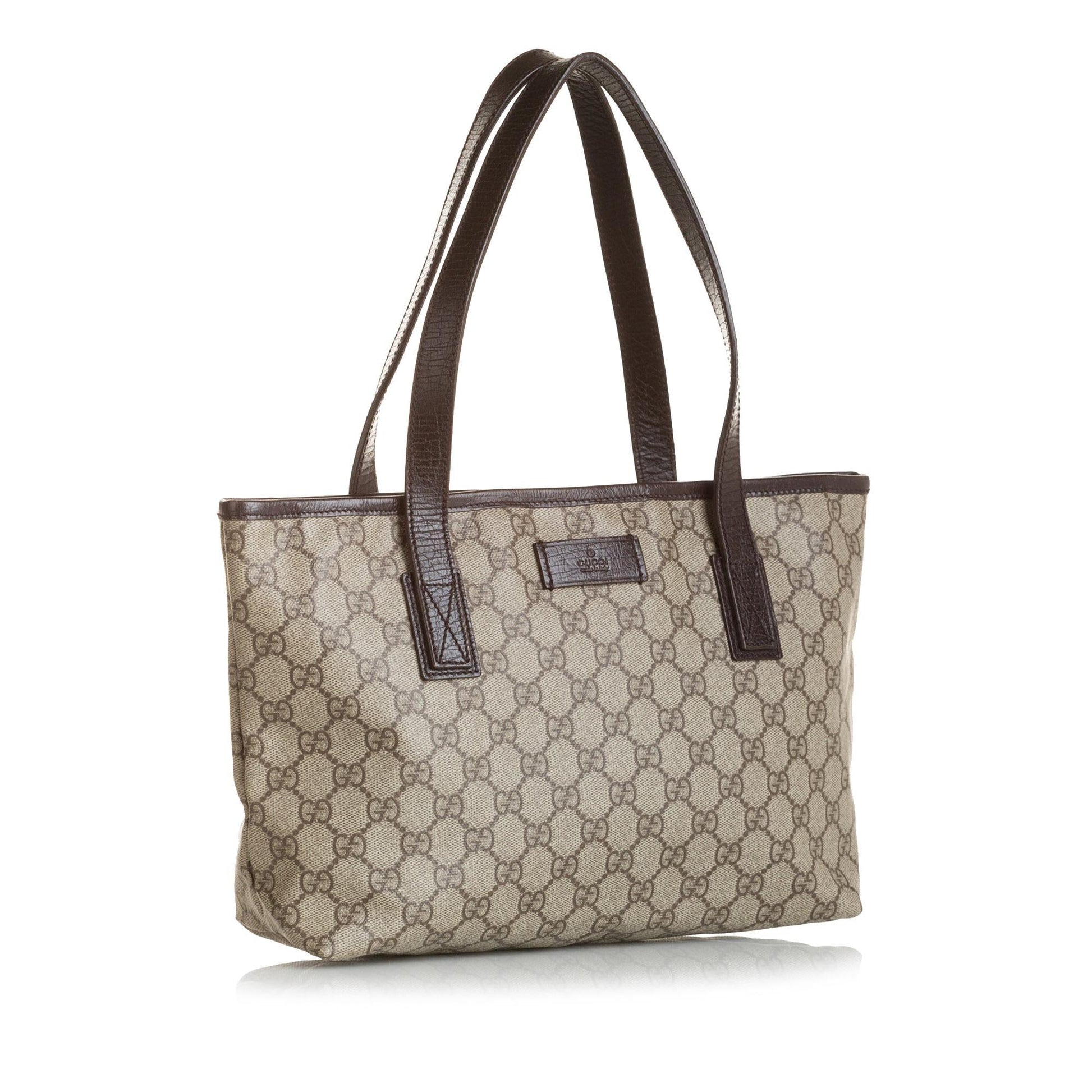 Gucci GG Supreme Joy SHG Canvas Brown Small Tote Bag
