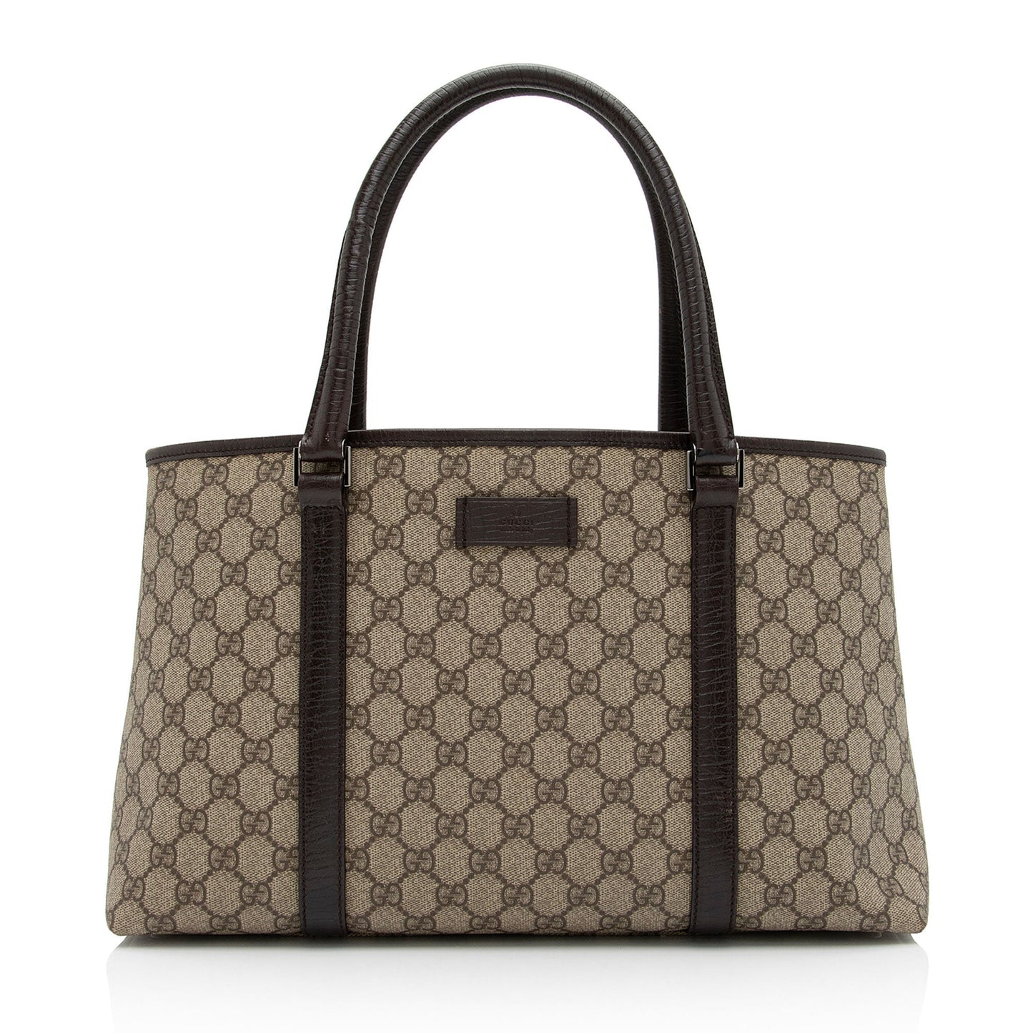 Gucci GG Supreme Joy SHF-tCmjoK Leather Canvas Beige Tote Bag