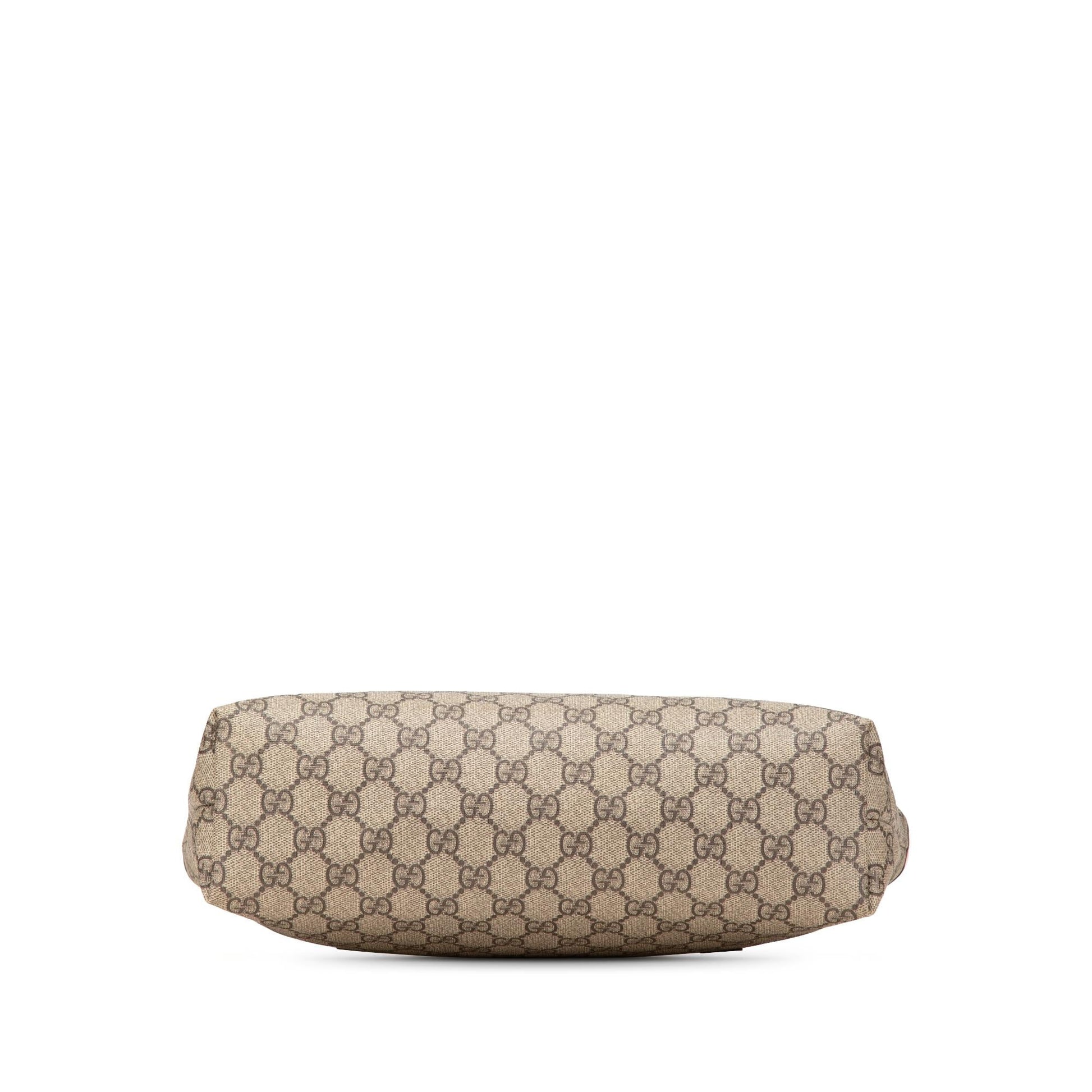 Gucci GG Supreme Joy Canvas Calf Brown Tote Bag