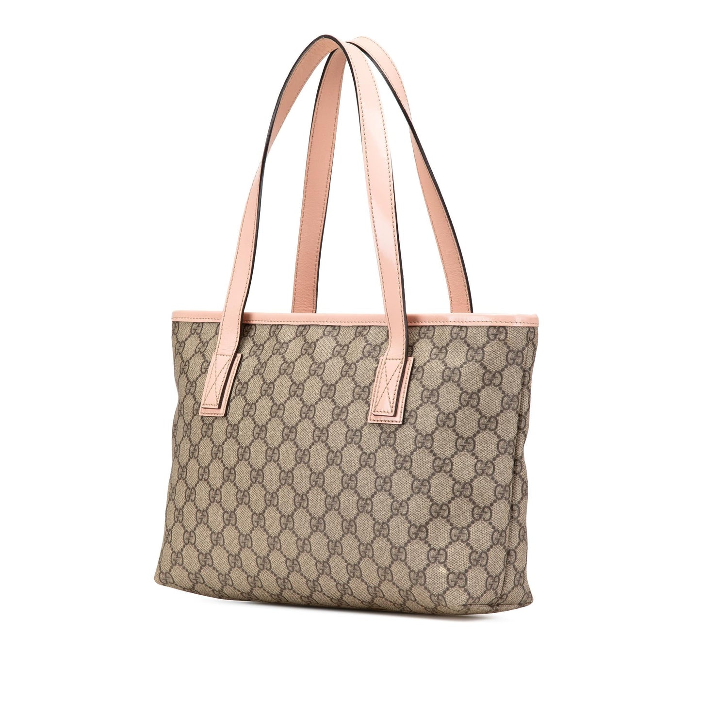 Gucci GG Supreme Joy Canvas Calf Brown Tote Bag