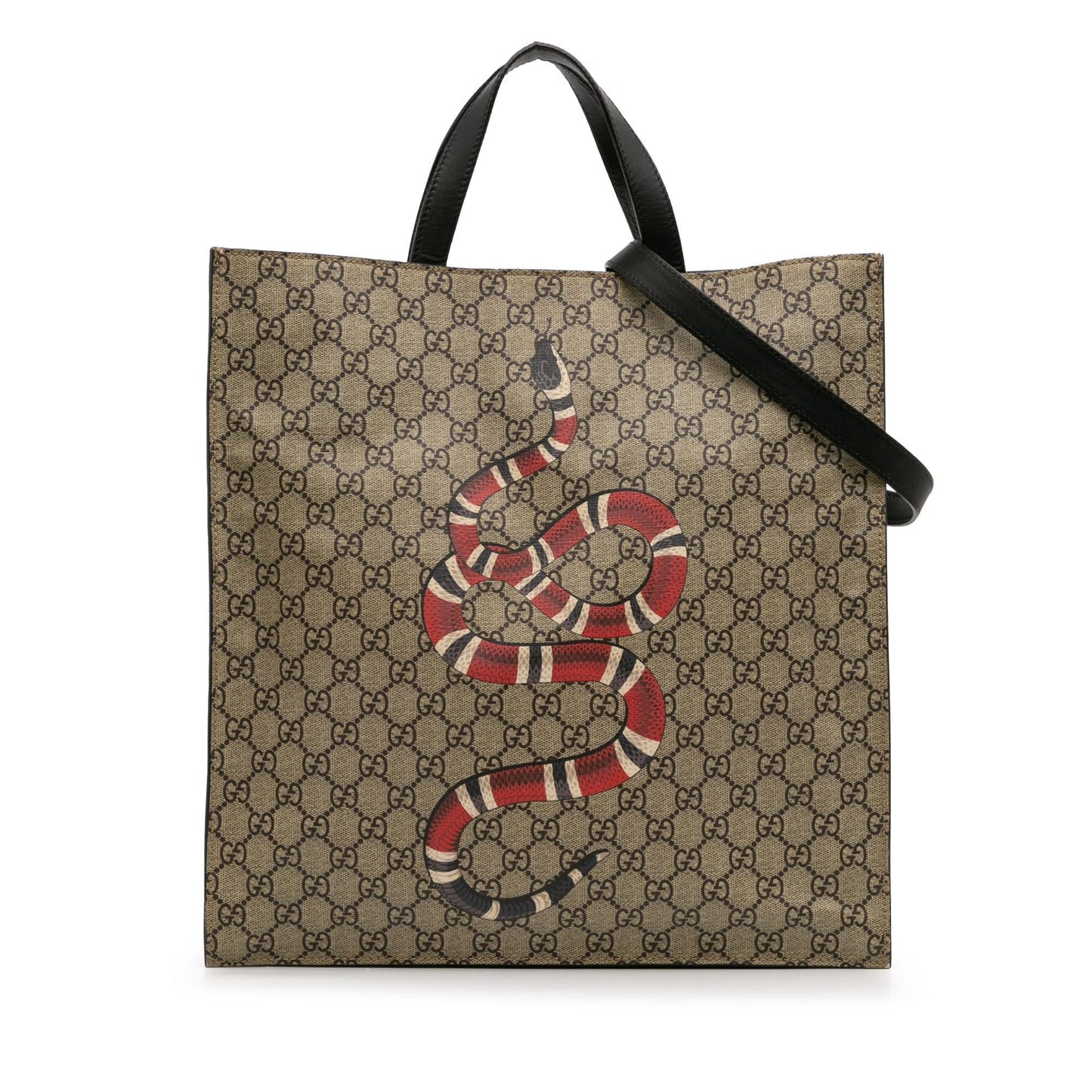 Gucci GG Supreme Kingsnake Tote Bag