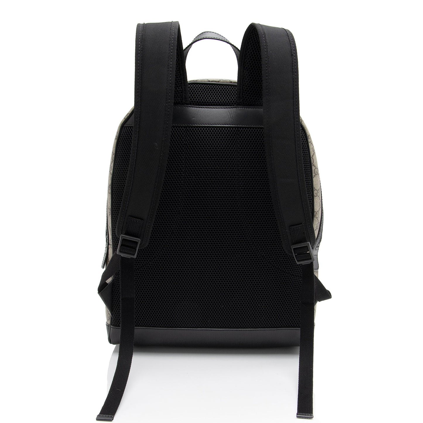 Gucci GG Supreme Backpack SHF-IMCi1i Leather Canvas Nylon Black Shoulder Bag