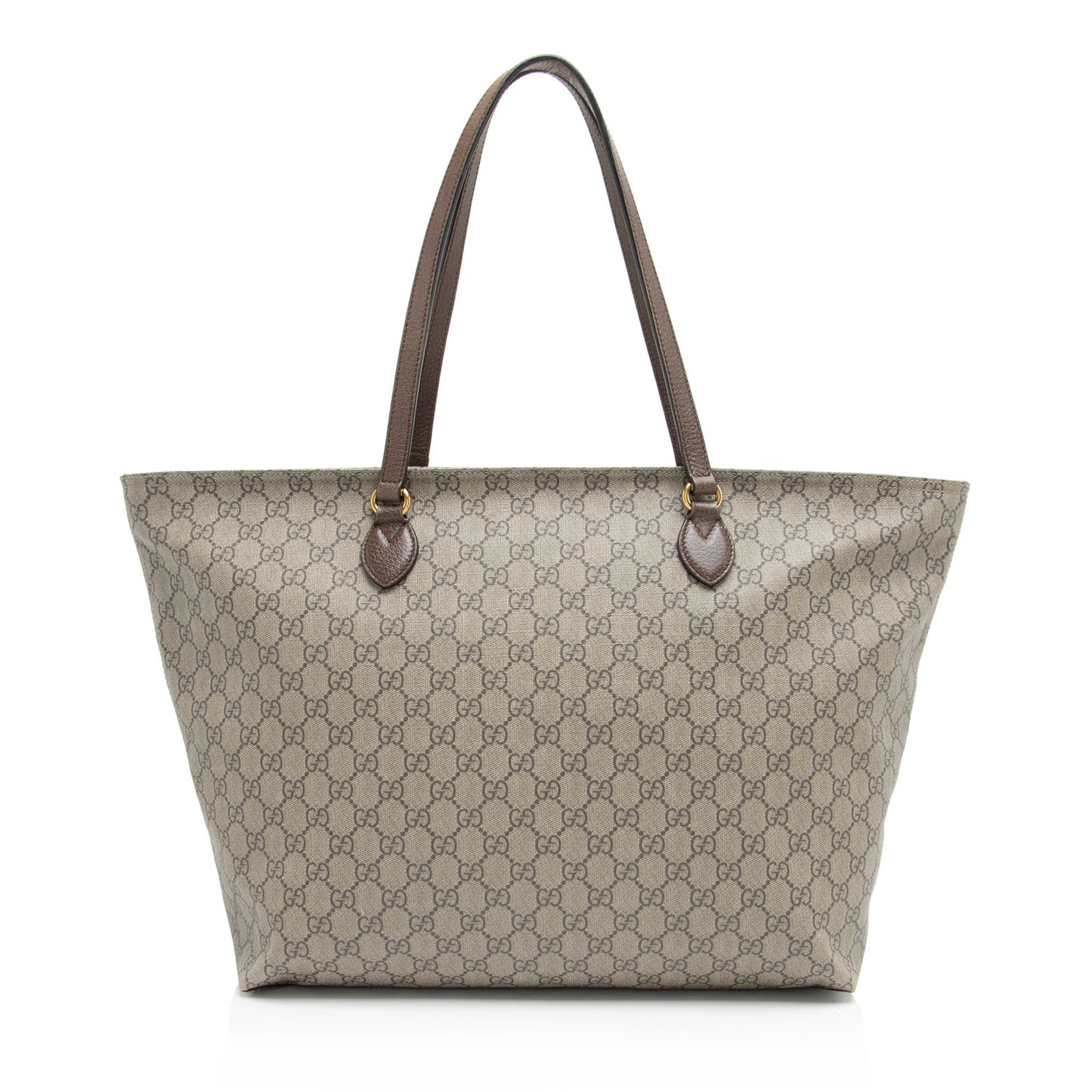 Gucci GG Supreme - FINAL Leather Canvas Brown Beige Tote Bag