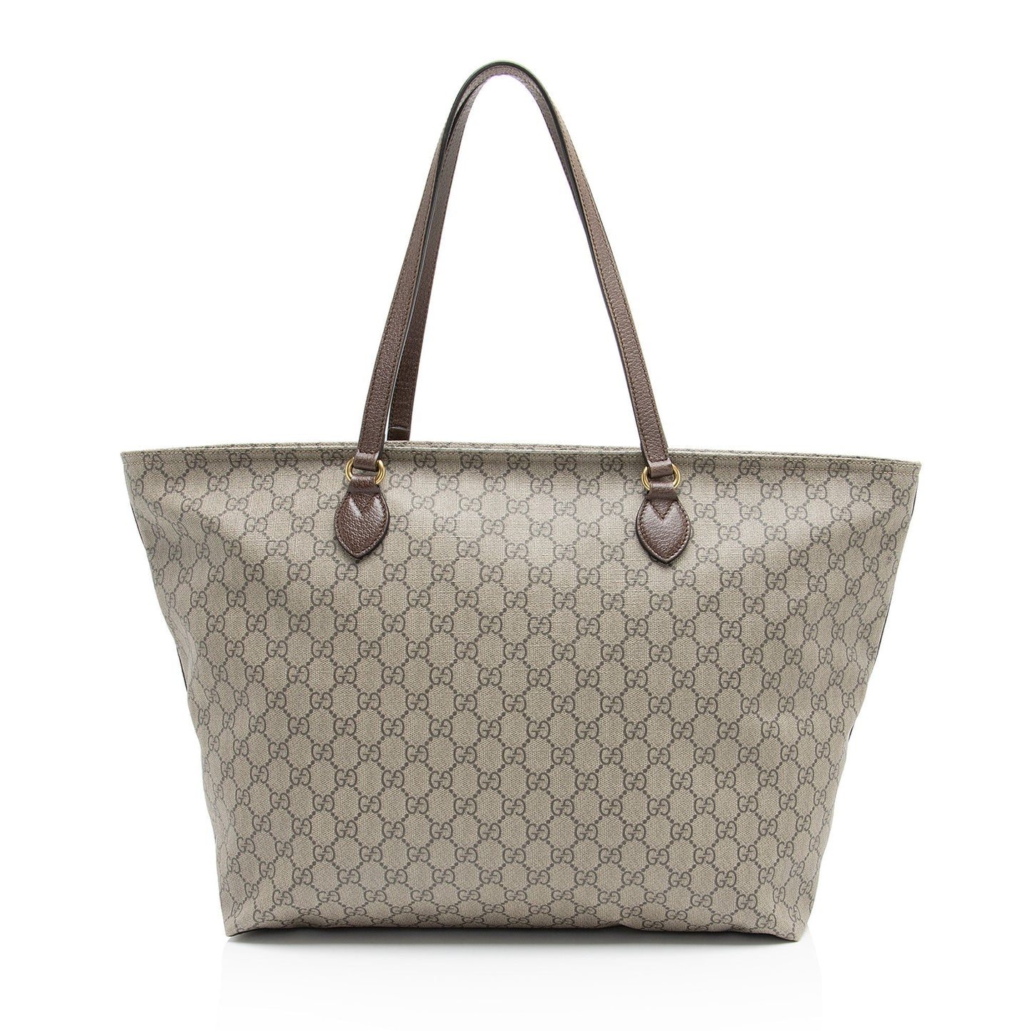Gucci GG Supreme - FINAL Leather Canvas Brown Beige Tote Bag
