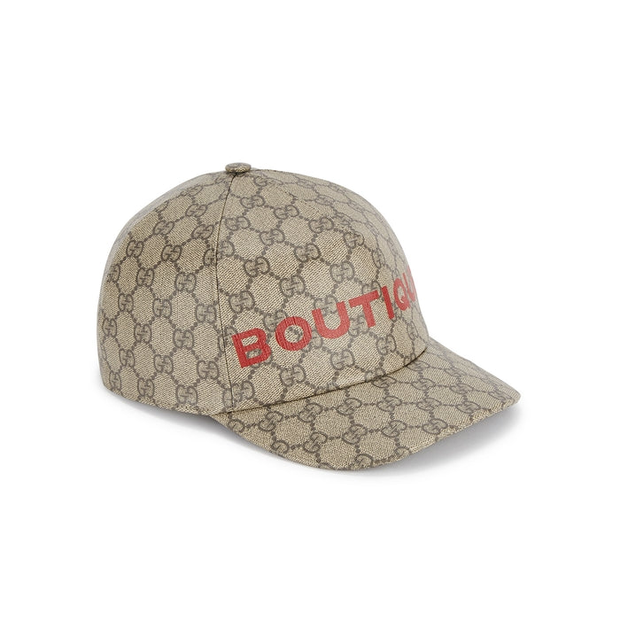 Gucci GG Supreme Boutique Print Baseball Monogram Hat