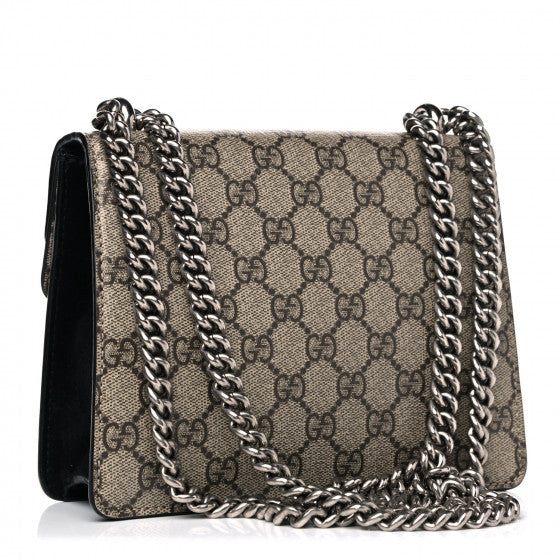 Gucci GG Supreme Dionysus Monogram Black Mini Shoulder Bag