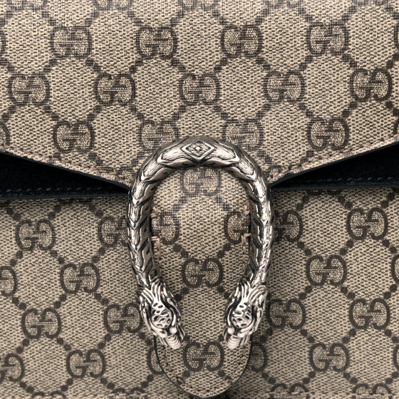 Gucci GG Supreme Dionysus Monogram Black Mini Shoulder Bag