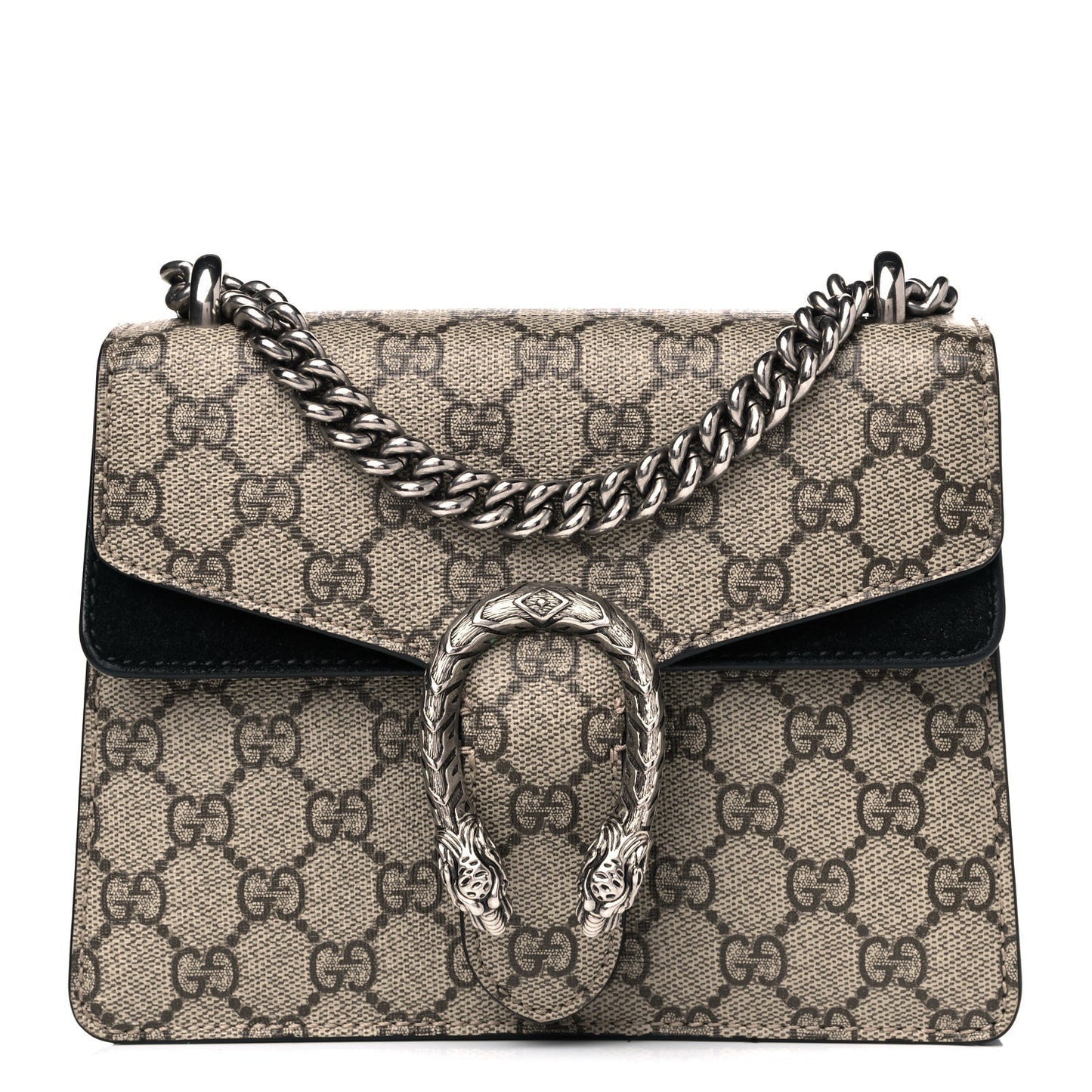 Gucci GG Supreme Dionysus Monogram Black Mini Shoulder Bag