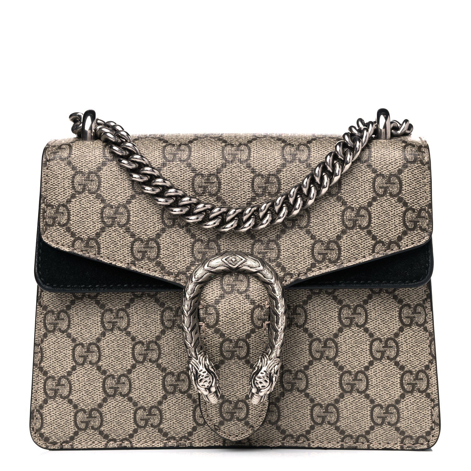 Gucci GG Supreme Dionysus Monogram Black Mini Shoulder Bag