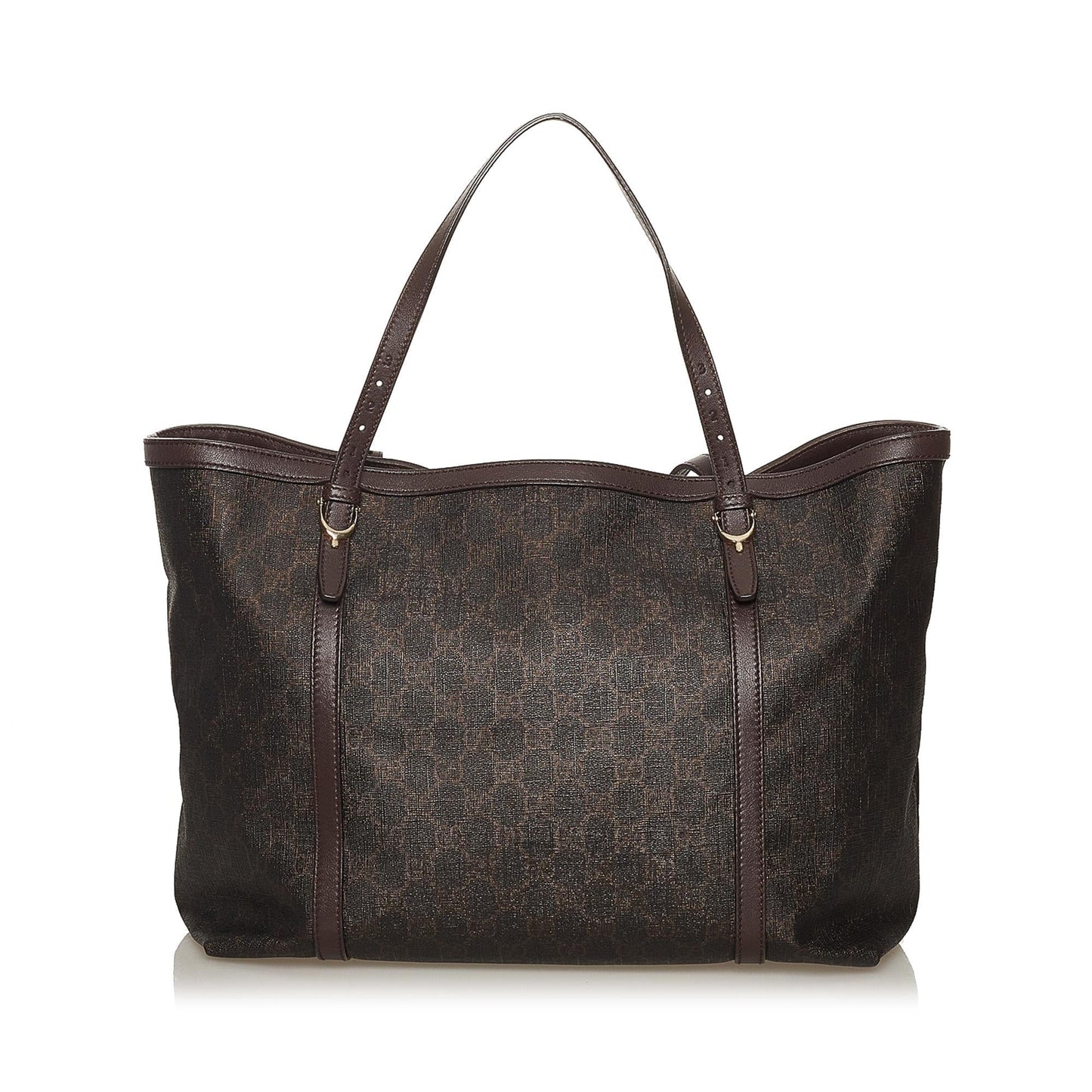 Gucci GG Supreme Nice SHG Canvas Brown Tote Bag Bag Shg