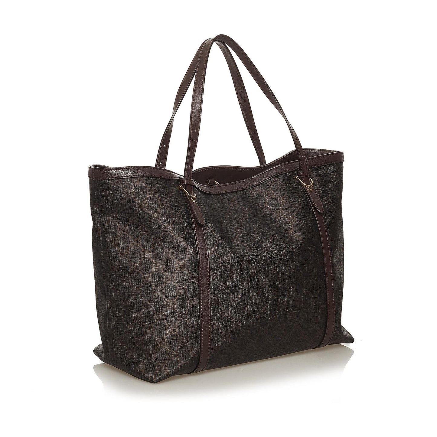 Gucci GG Supreme Nice SHG Canvas Brown Tote Bag Bag Shg