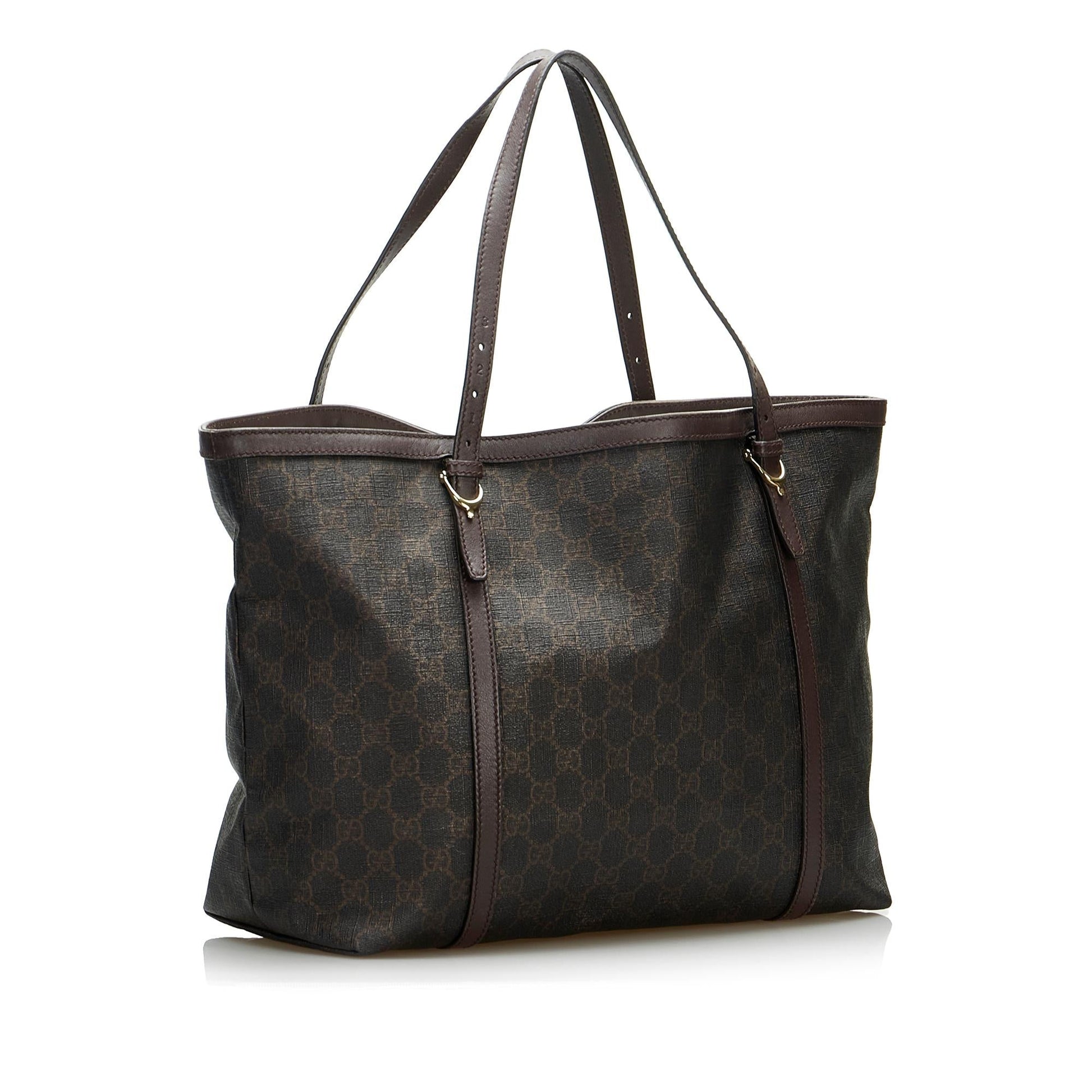 Gucci GG Supreme Nice SHG-Tb7EtH Canvas Brown Tote Bag