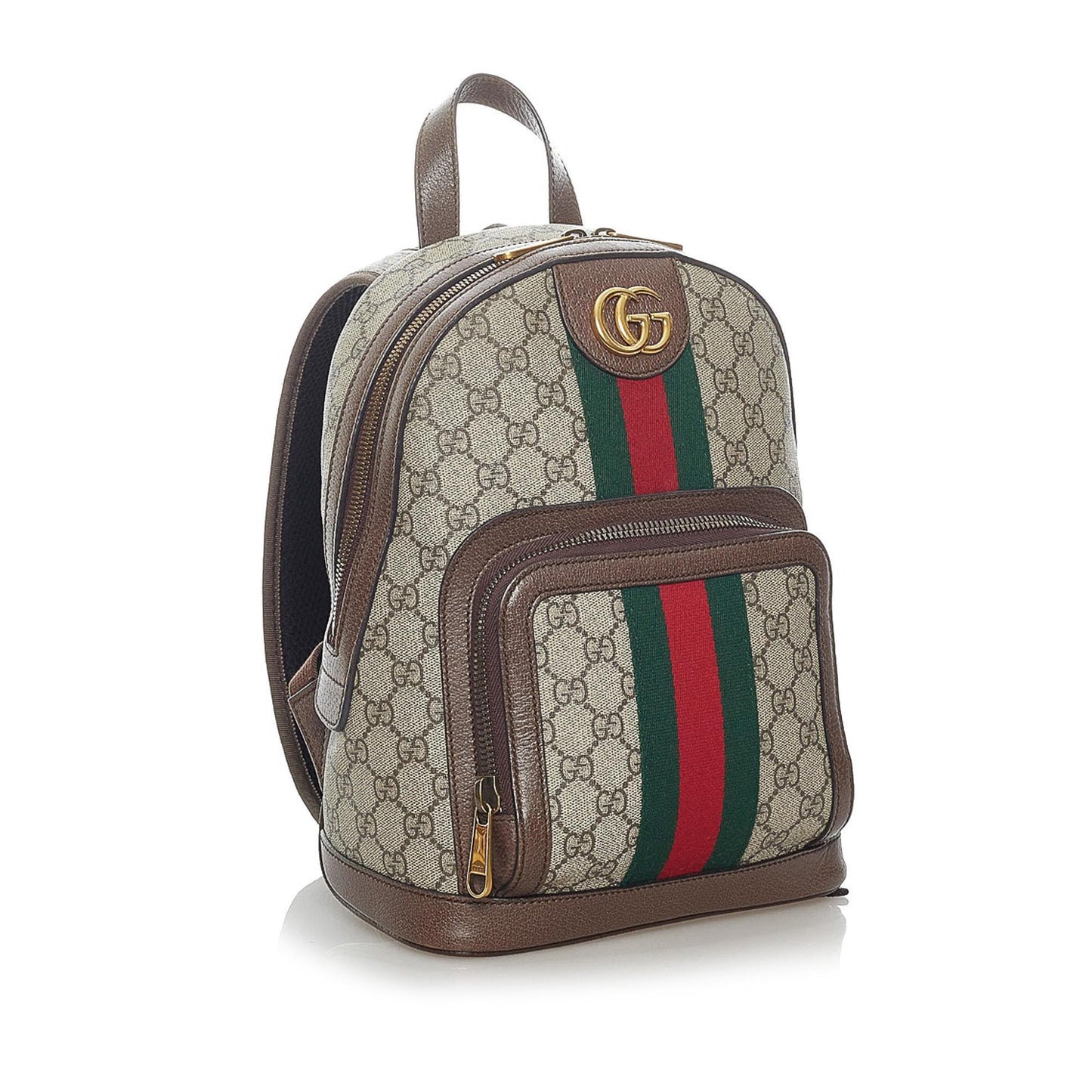 Gucci GG Supreme Ophidia Backpack SHG Canvas Brown Backpack Shg
