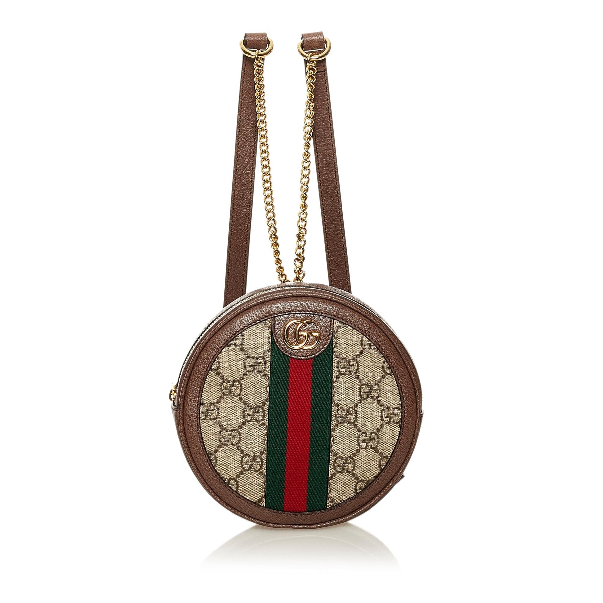 Gucci GG Supreme Ophidia Backpack SHG Canvas Brown