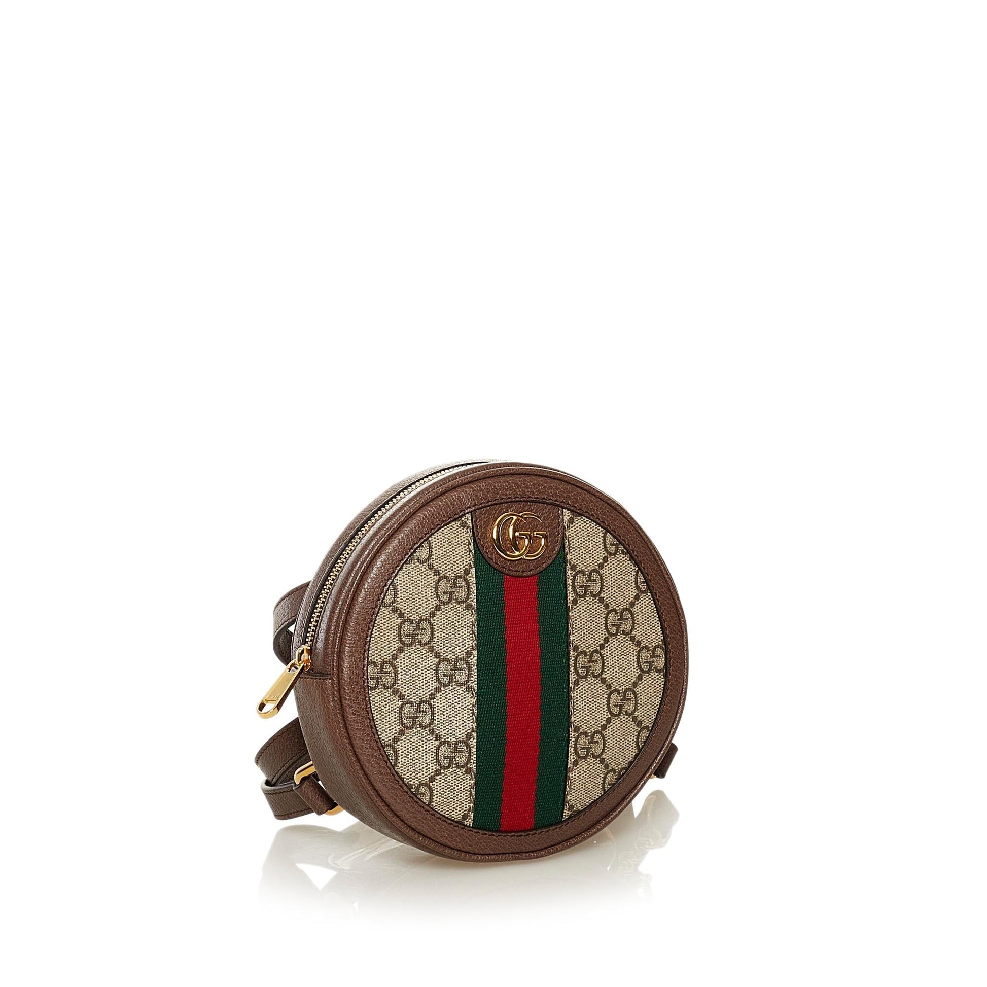 Gucci GG Supreme Ophidia Backpack SHG Canvas Brown