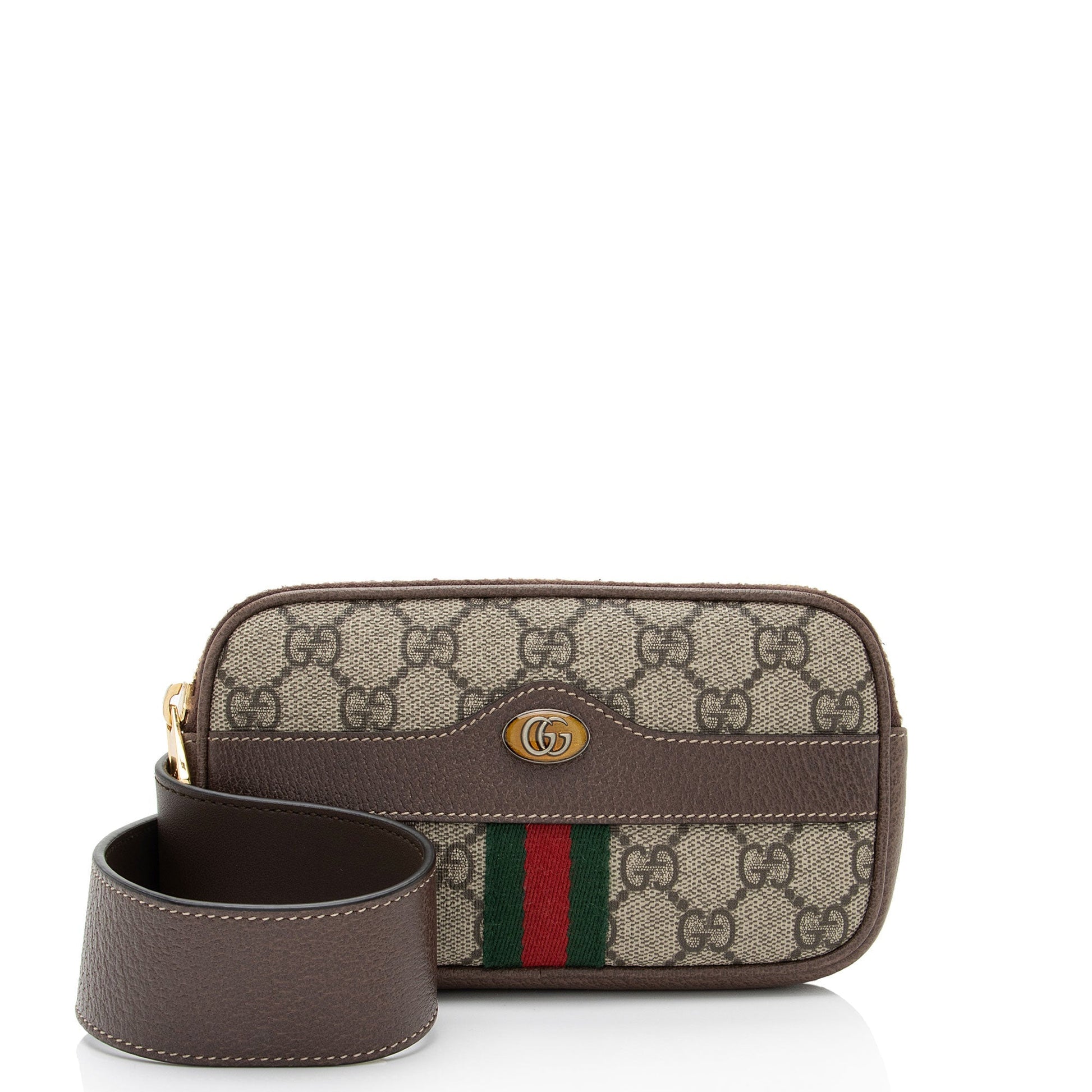 Gucci GG Supreme Ophidia Belt - Leather Canvas Nylon Brown Accessory Shf Zhg7Fm