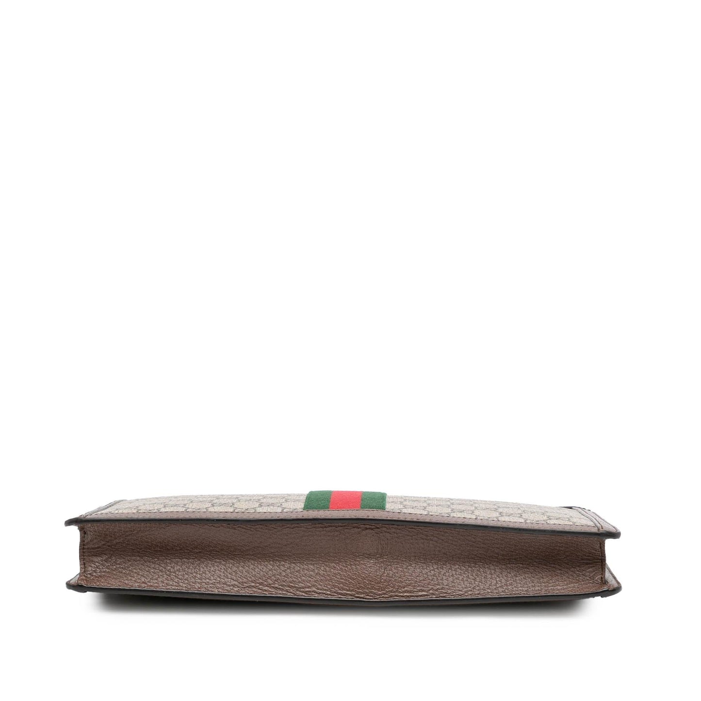 Gucci GG Supreme Ophidia Canvas Calf Brown Clutch Bag Clutch 1