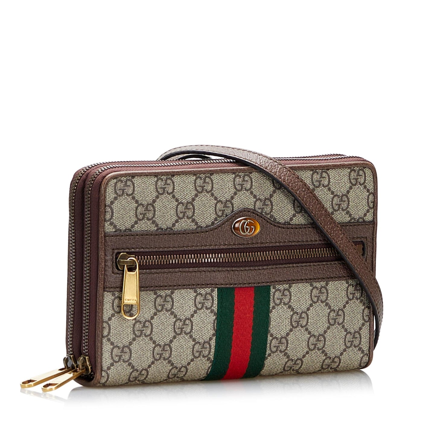 Gucci GG Supreme Ophidia SHG-AxQA4C Canvas Calf Brown Crossbody Bag
