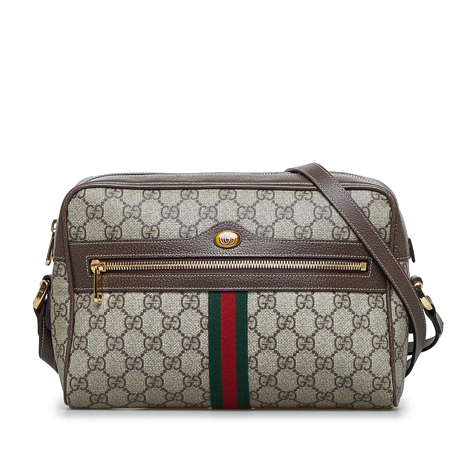 Gucci GG Supreme Ophidia SHG-Oo4rgf Canvas Brown Crossbody Bag