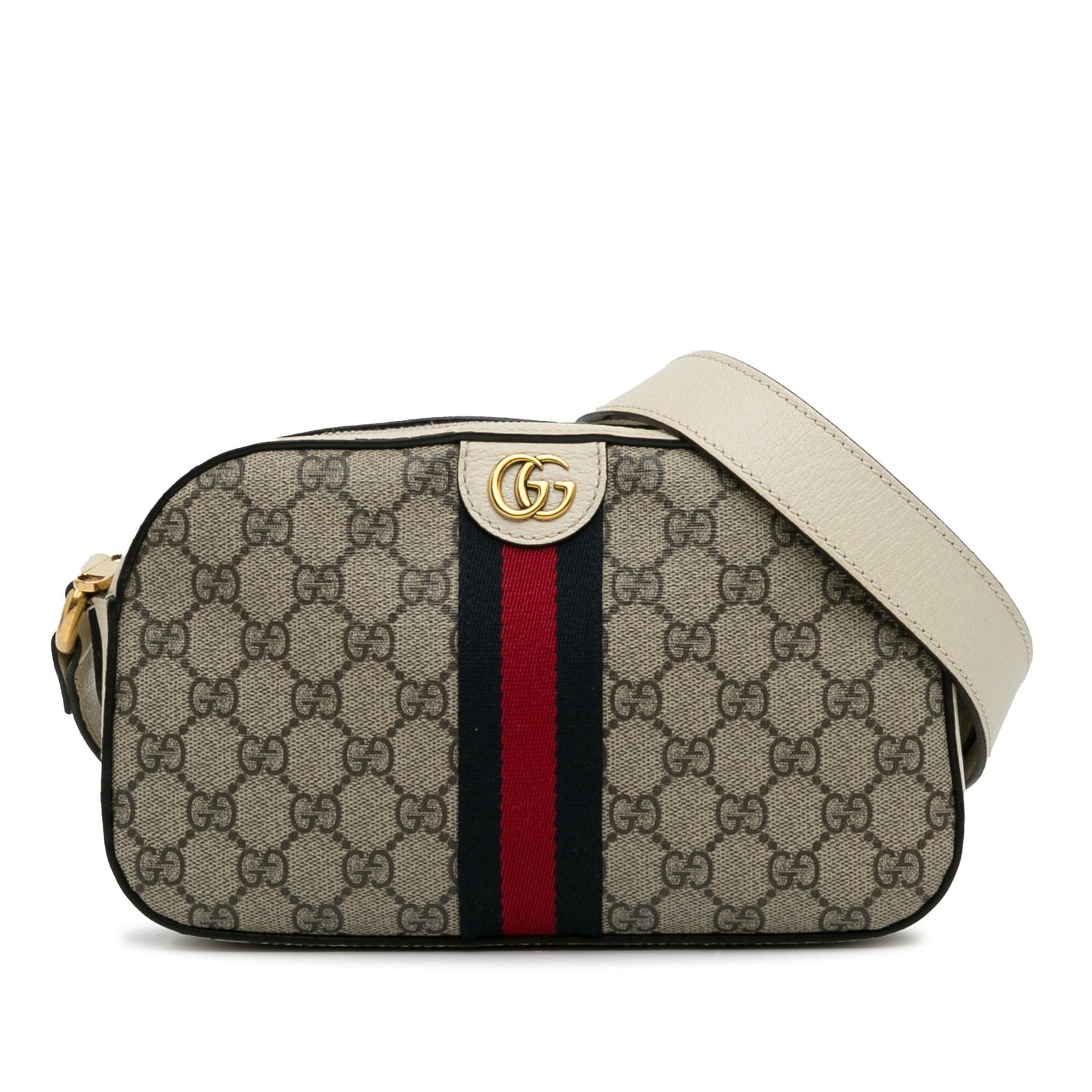 Gucci GG Supreme Ophidia Canvas Brown Crossbody Bag