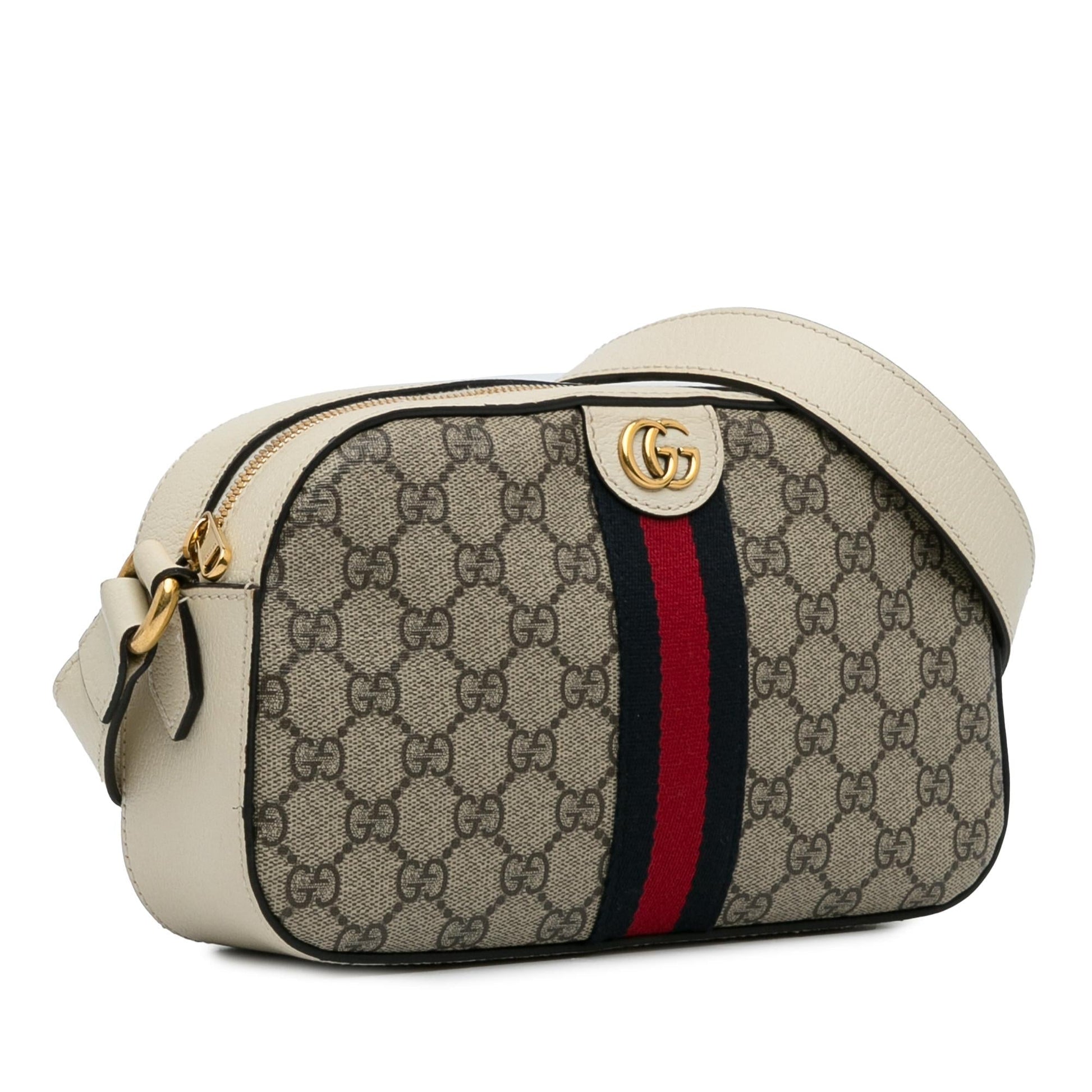 Gucci GG Supreme Ophidia Canvas Brown Crossbody Bag
