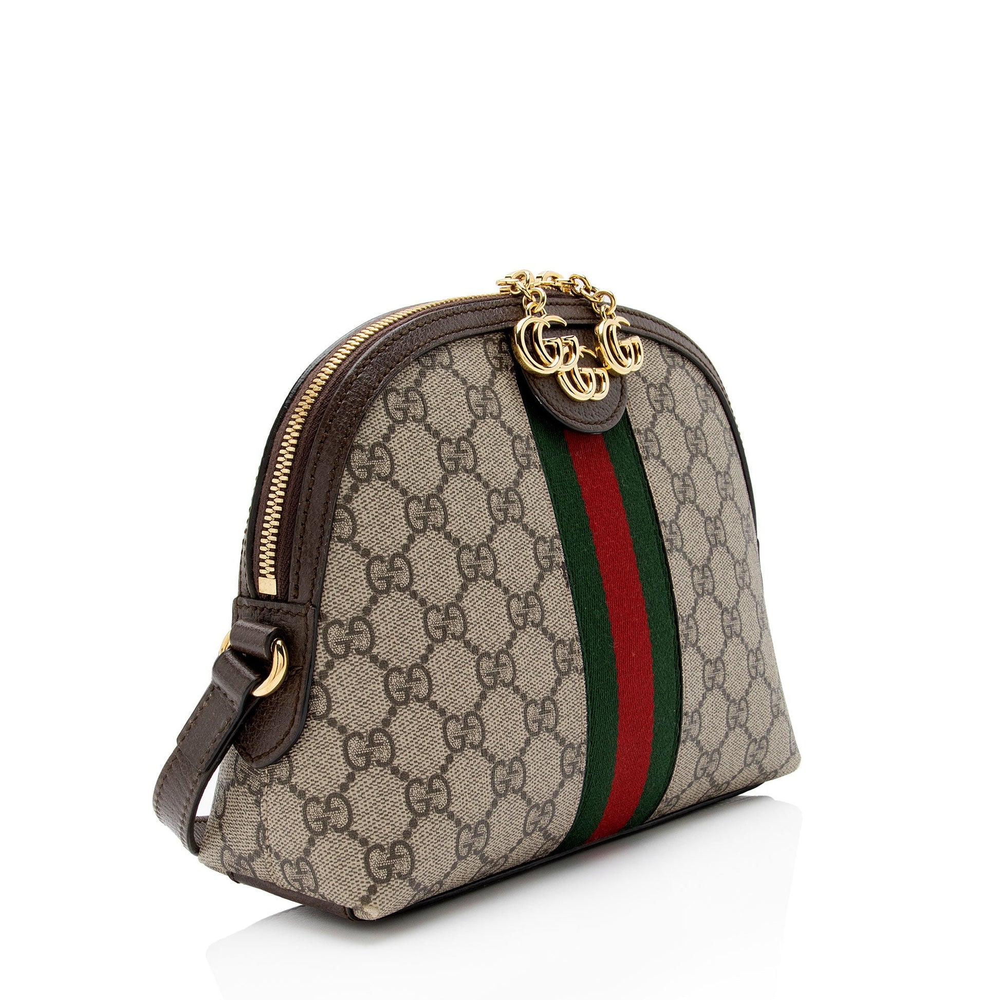 Gucci GG Supreme Ophidia Dome SHF-xTbcEZ Leather Canvas Nylon Beige Shoulder Bag