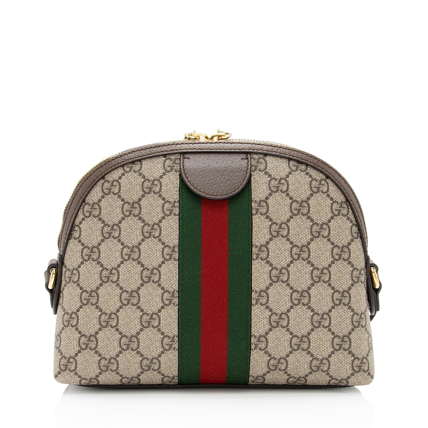 Gucci GG Supreme Ophidia Dome SHF-uQuAeg Leather Canvas Nylon Brown Crossbody Bag