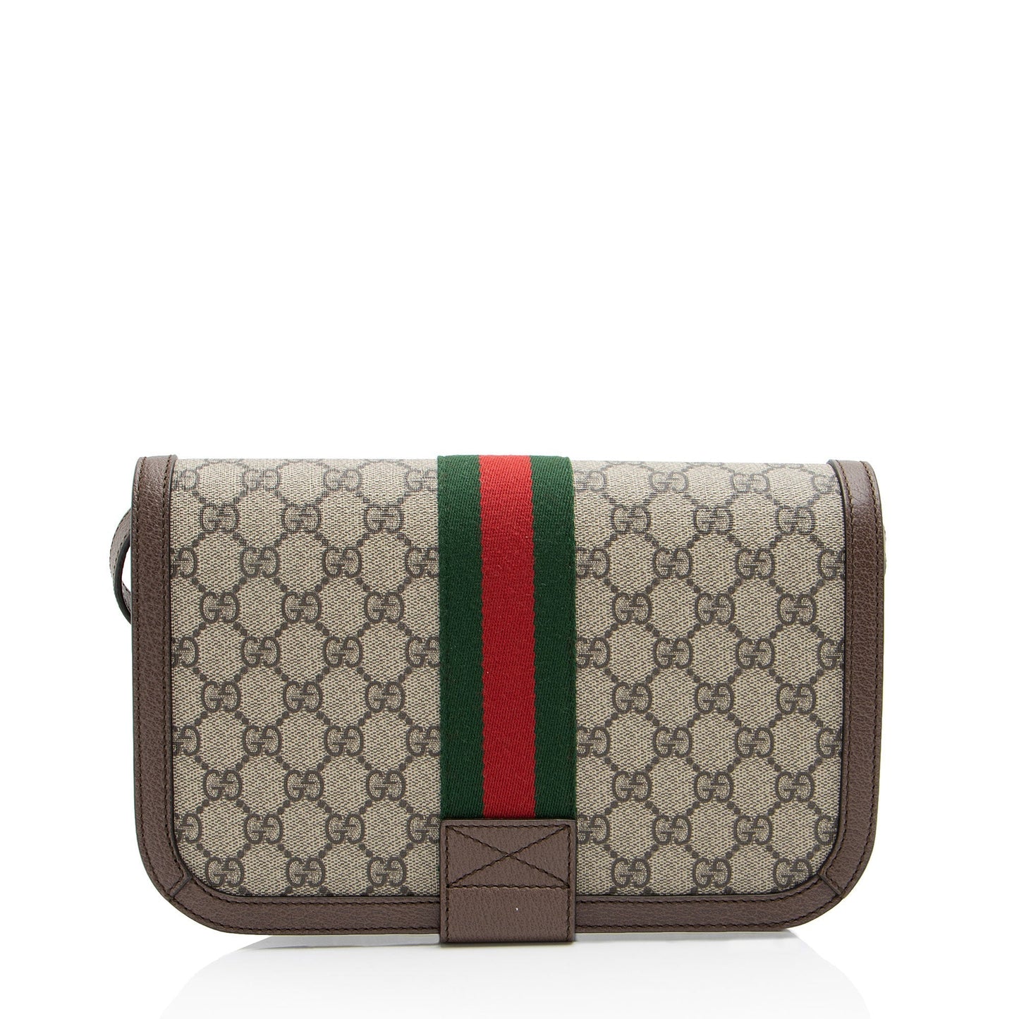 Gucci GG Supreme Ophidia New Acero Leather Canvas Nylon Brown Shoulder Bag Shf U8Zri2