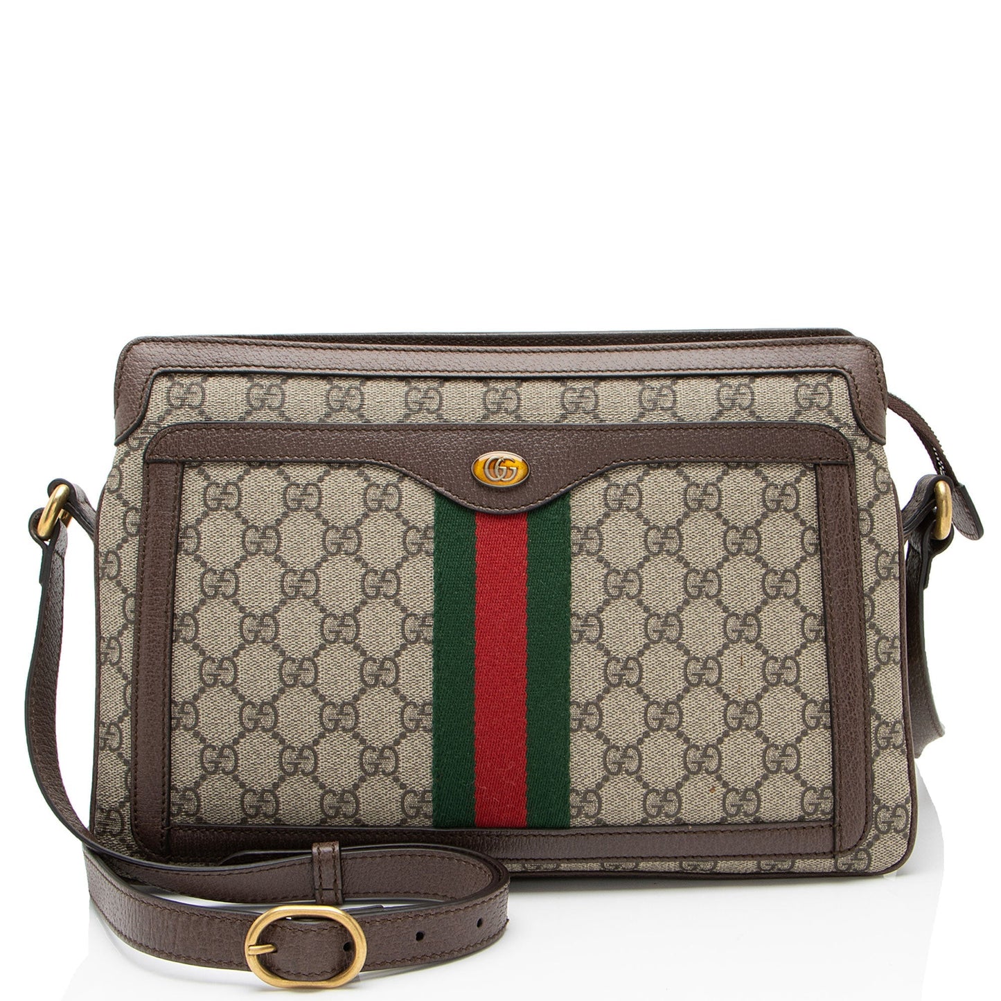 Gucci GG Supreme Ophidia Gusset Medium Crossbody Bag
