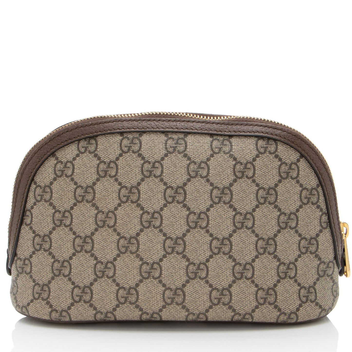 Gucci GG Supreme Ophidia Cosmetic Case Leather Canvas Nylon Brown Handbag Shf Esz9Lu