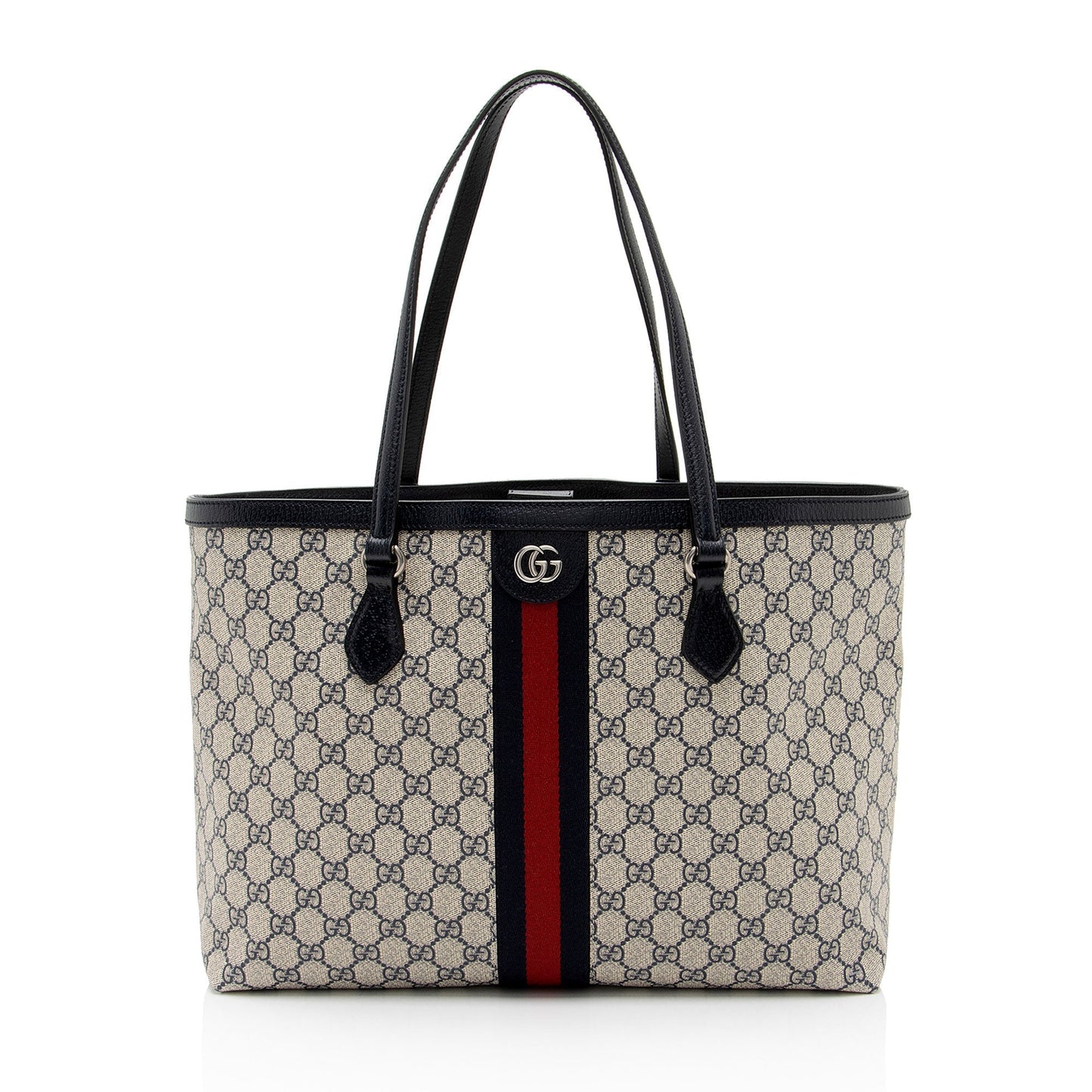 Gucci GG Supreme Ophidia Shopping SHF-lalJpk Leather Canvas Nylon Beige Tote Bag