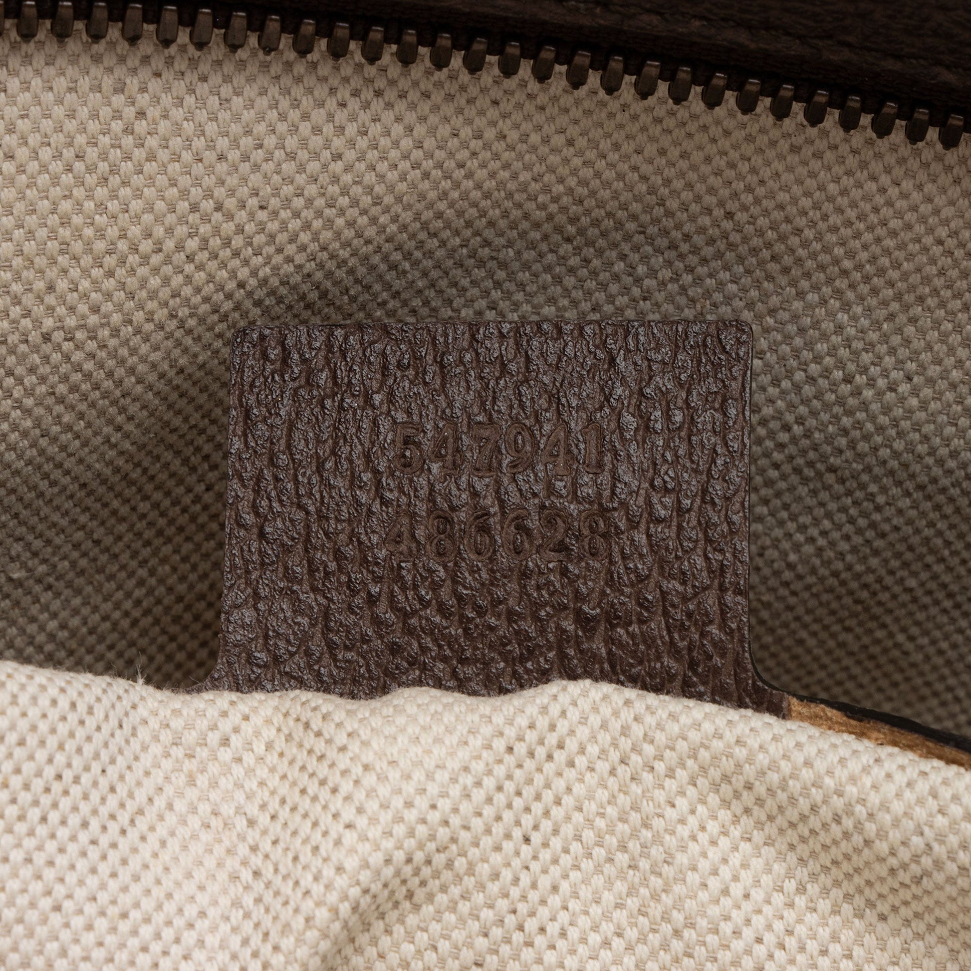 Gucci GG Supreme Ophidia Open Handle Leather Canvas Nylon Brown Tote Bag