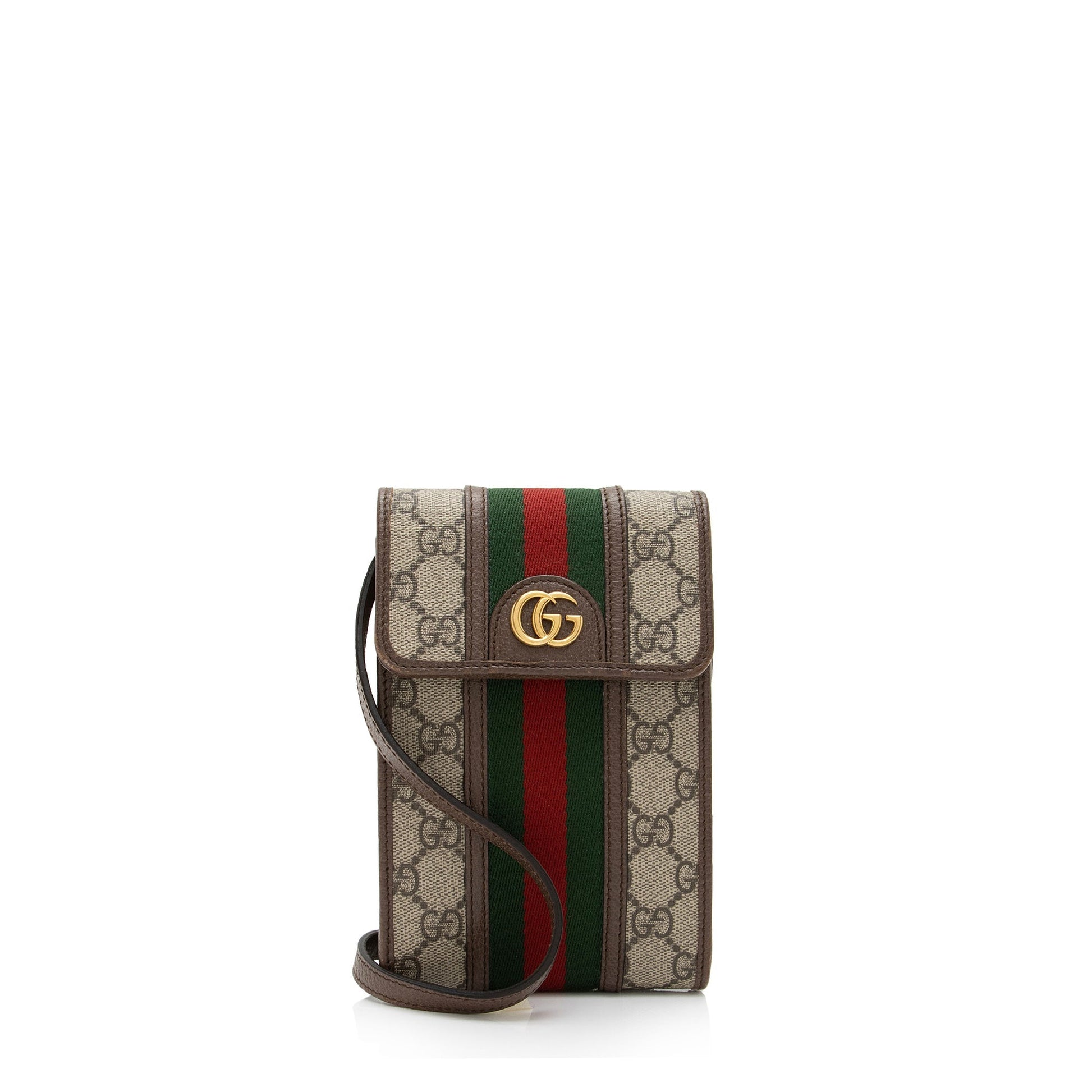 Gucci GG Supreme Ophidia SHF-n7gxKP Leather Canvas Nylon Brown Crossbody Bag