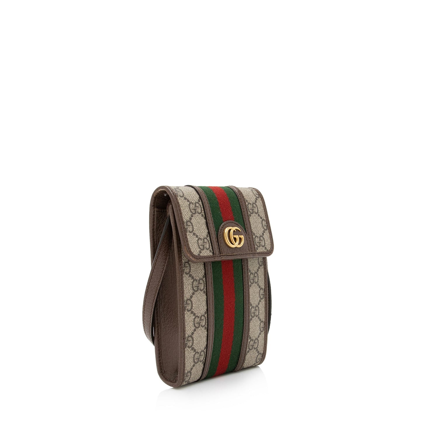 Gucci GG Supreme Ophidia SHF-n7gxKP Leather Canvas Nylon Brown Crossbody Bag