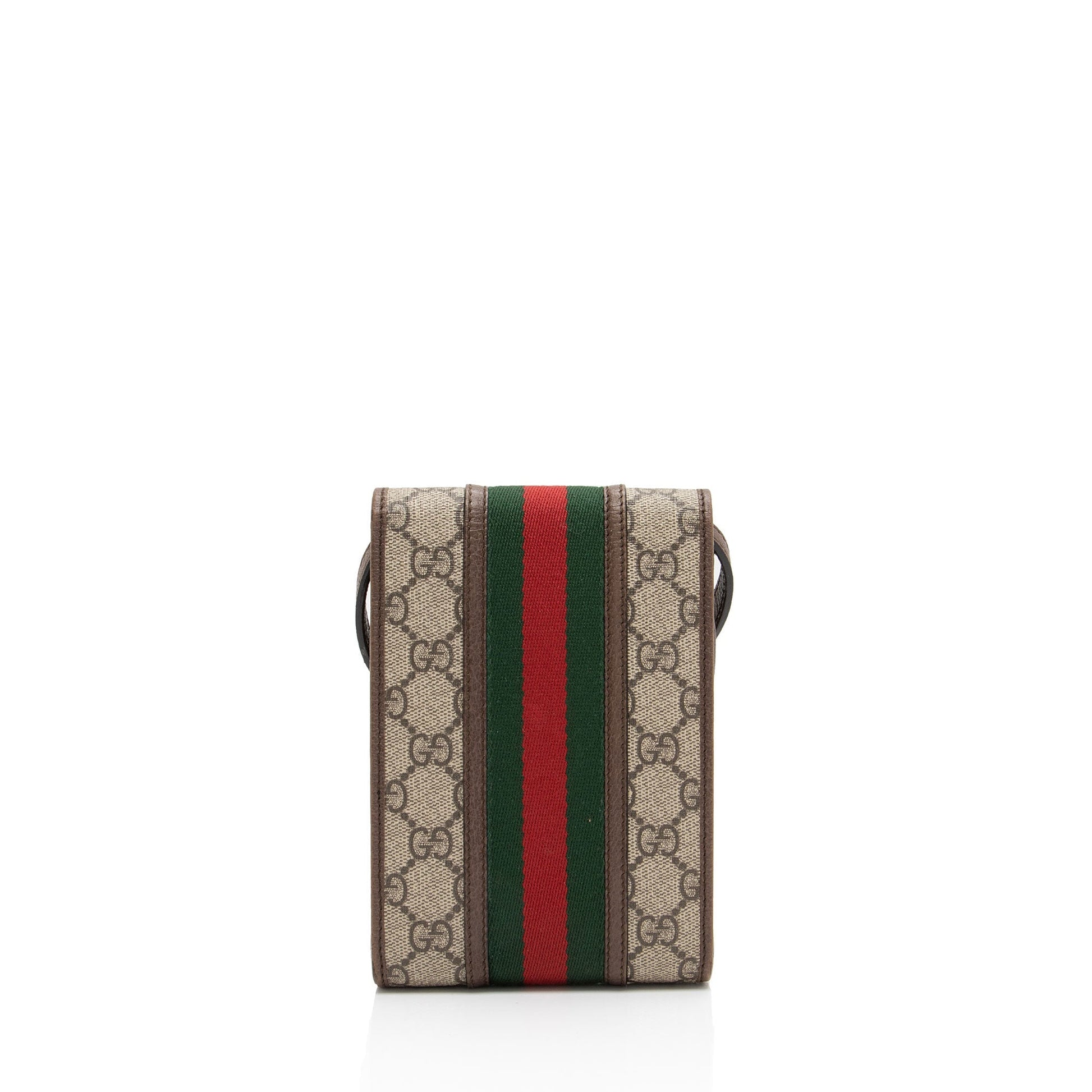 Gucci GG Supreme Ophidia SHF-S6hGyC Leather Canvas Nylon Brown Crossbody Bag