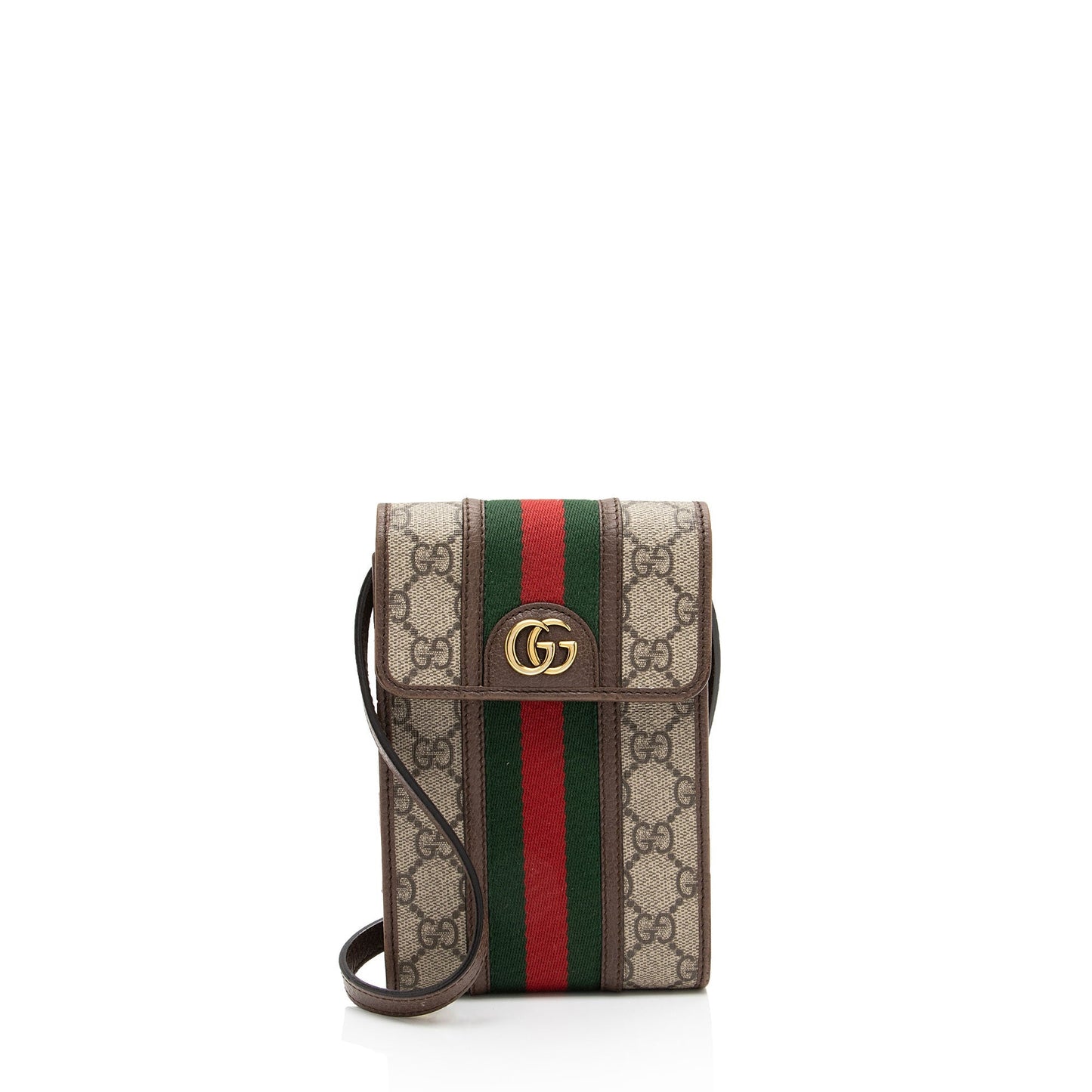 Gucci GG Supreme Ophidia SHF-S6hGyC Leather Canvas Nylon Brown Crossbody Bag