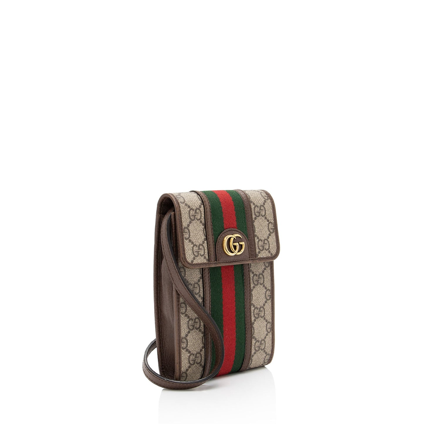 Gucci GG Supreme Ophidia SHF-S6hGyC Leather Canvas Nylon Brown Crossbody Bag
