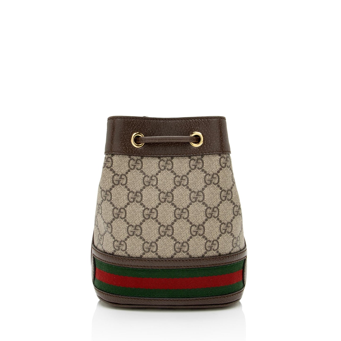 Gucci GG Supreme Ophidia Bucket SHF-OFHGs0 Leather Canvas Nylon Brown Crossbody Bag