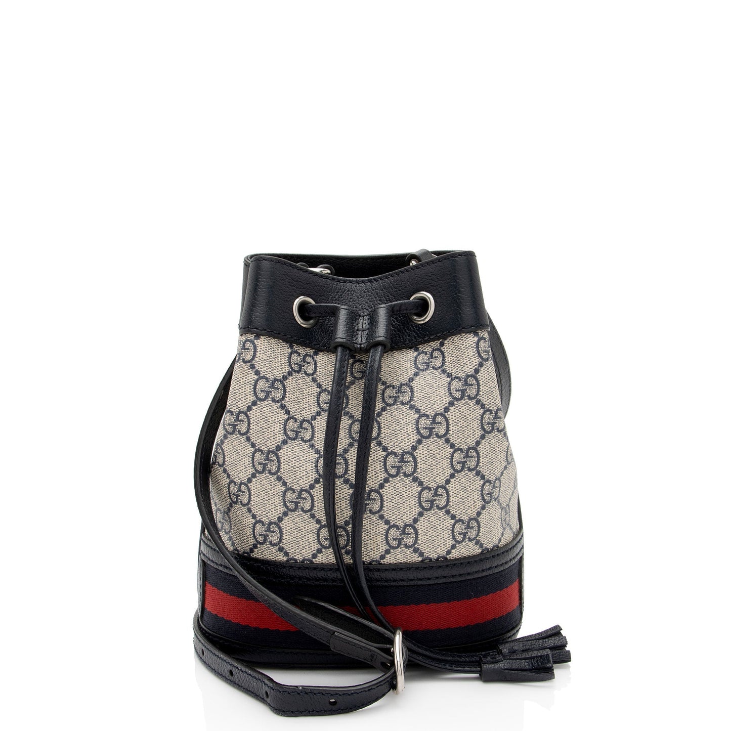 Gucci GG Supreme Ophidia Bucket SHF-ZawUrB Leather Canvas Nylon Beige Crossbody Bag