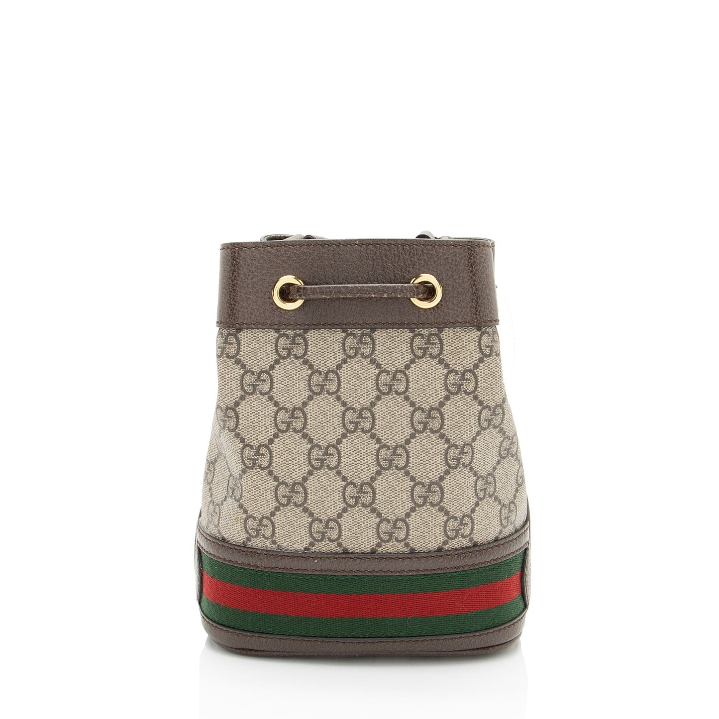 Gucci GG Supreme Ophidia Bucket SHF-k7zhKJ Leather Canvas Nylon Brown Crossbody Bag