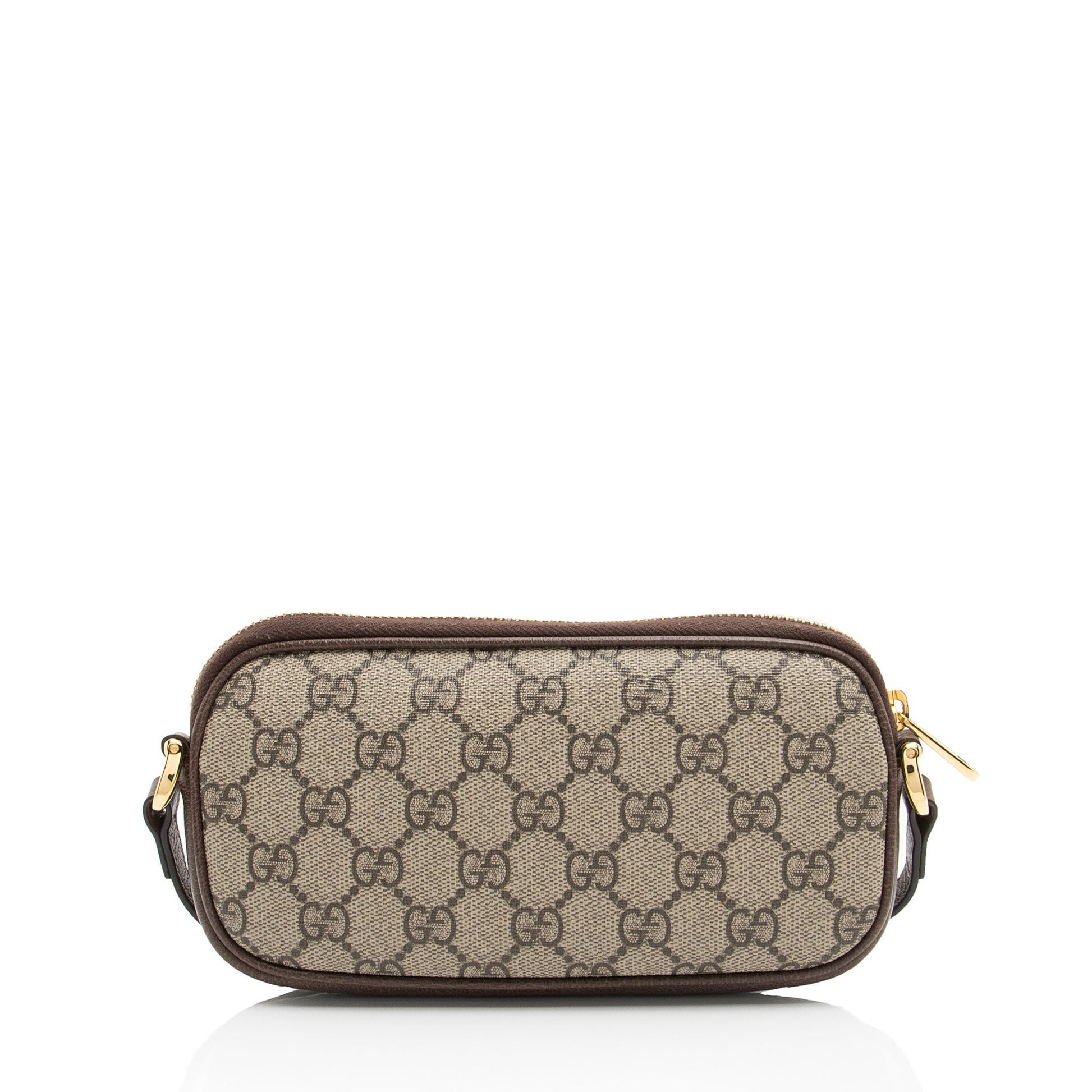 Gucci GG Supreme Ophidia SHF-hKLVeq Leather Canvas Nylon Brown Crossbody Bag