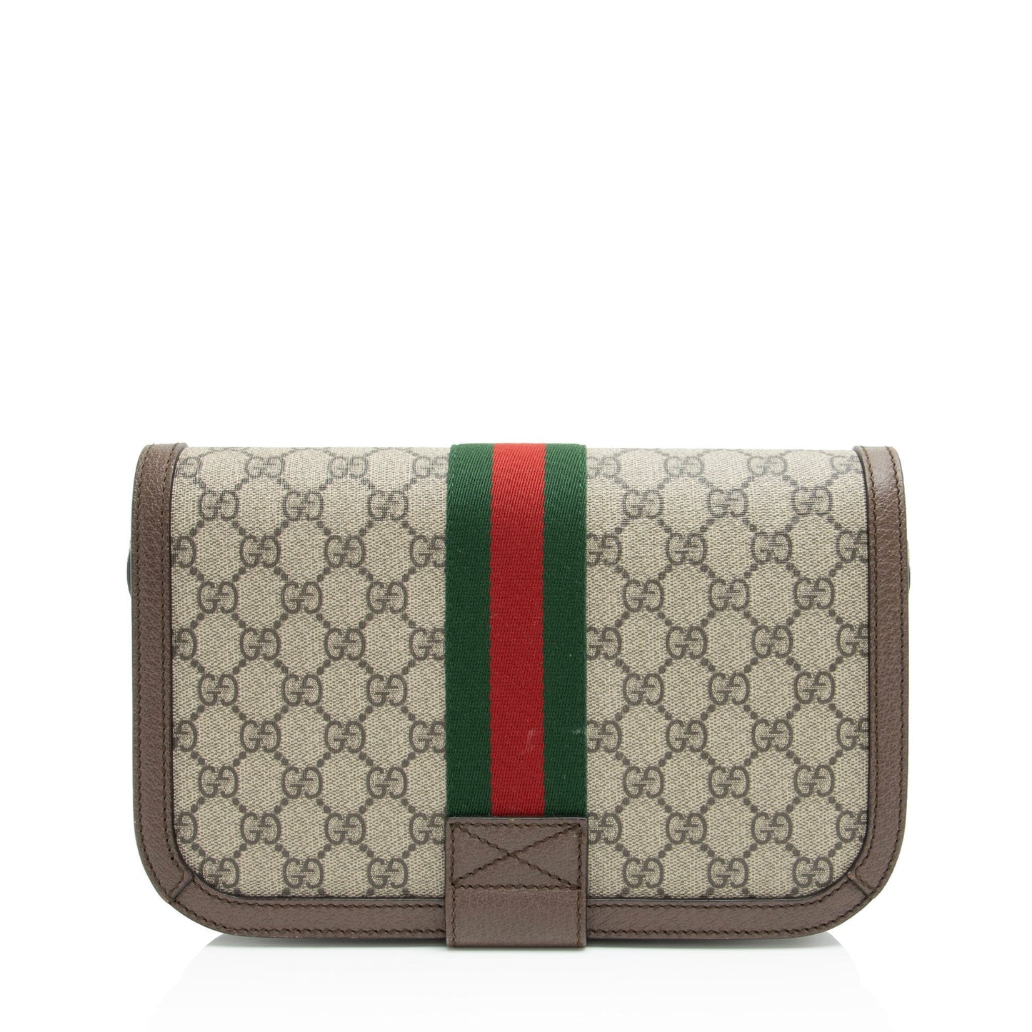 Gucci GG Supreme Ophidia New Acero Leather Canvas Nylon Brown Shoulder Bag